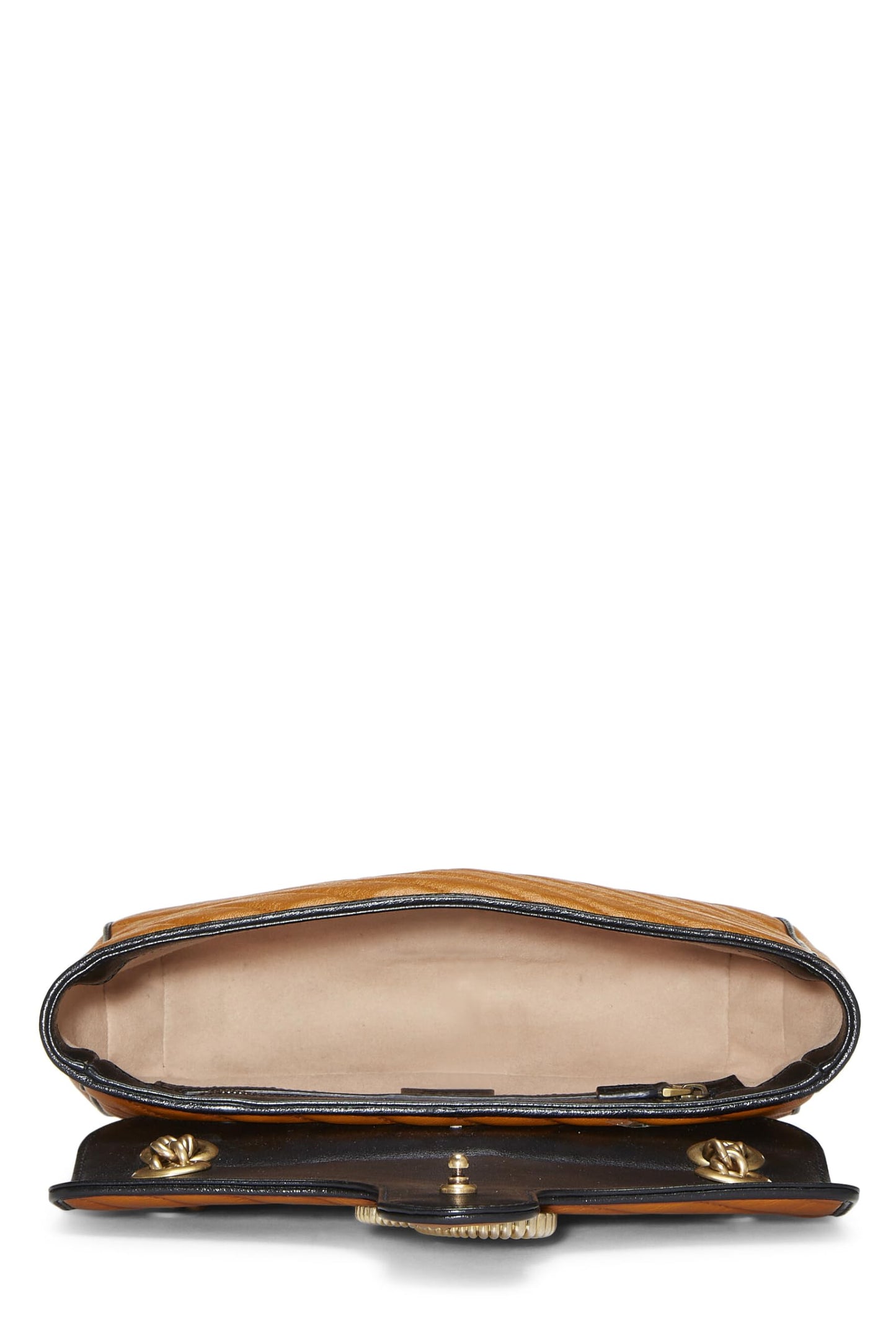 Gucci, Orange Leather Torchon Marmont Shoulder Bag Small, Orange