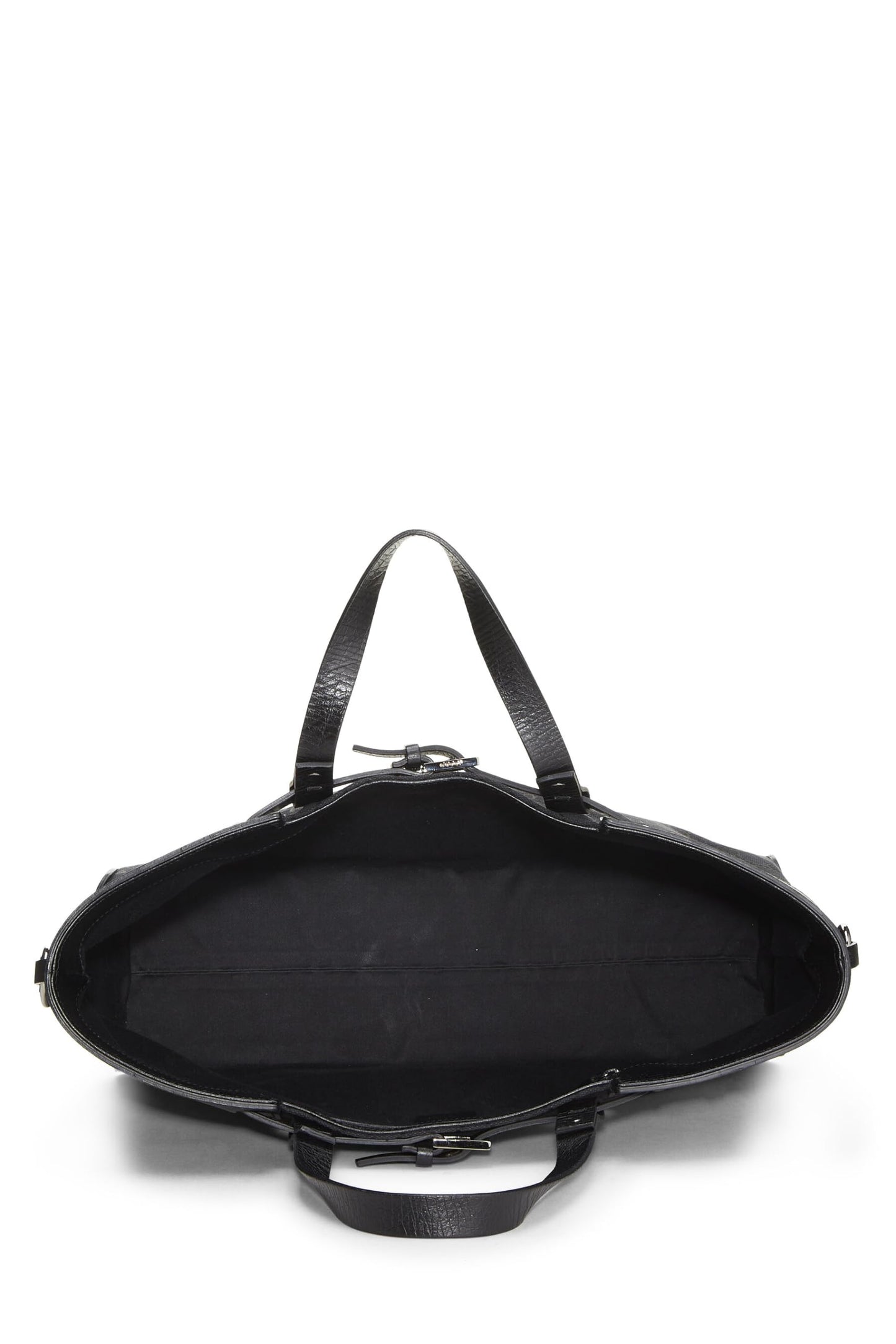 Gucci, Black Original GG Canvas Buckle Tote Large, Black