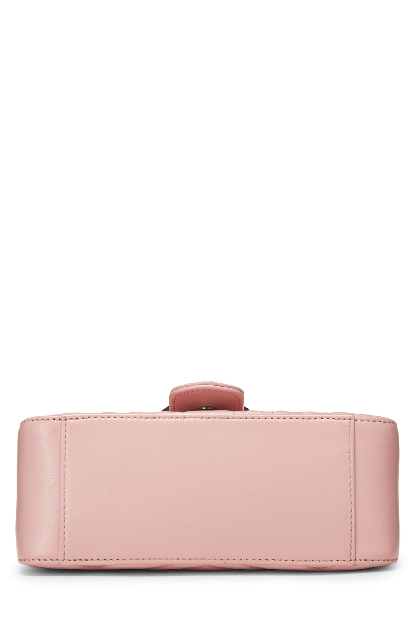 Gucci, Pink Leather GG Marmont Top Handle Bag Mini, Pink