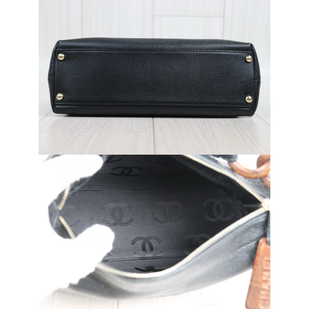 Good ( Rank AB)｜ CHANEL Caviar Skin Leather Calf Leather Shoulder Bag Made In 2002～2003Year｜25030614