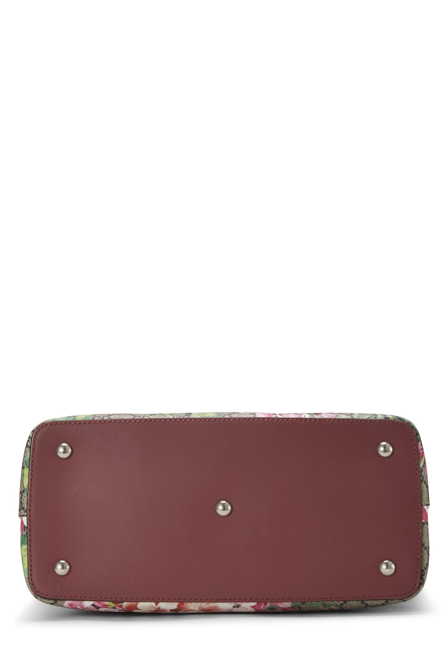 Gucci, Pink GG Blooms Supreme Canvas Fold Over Bag, Pink