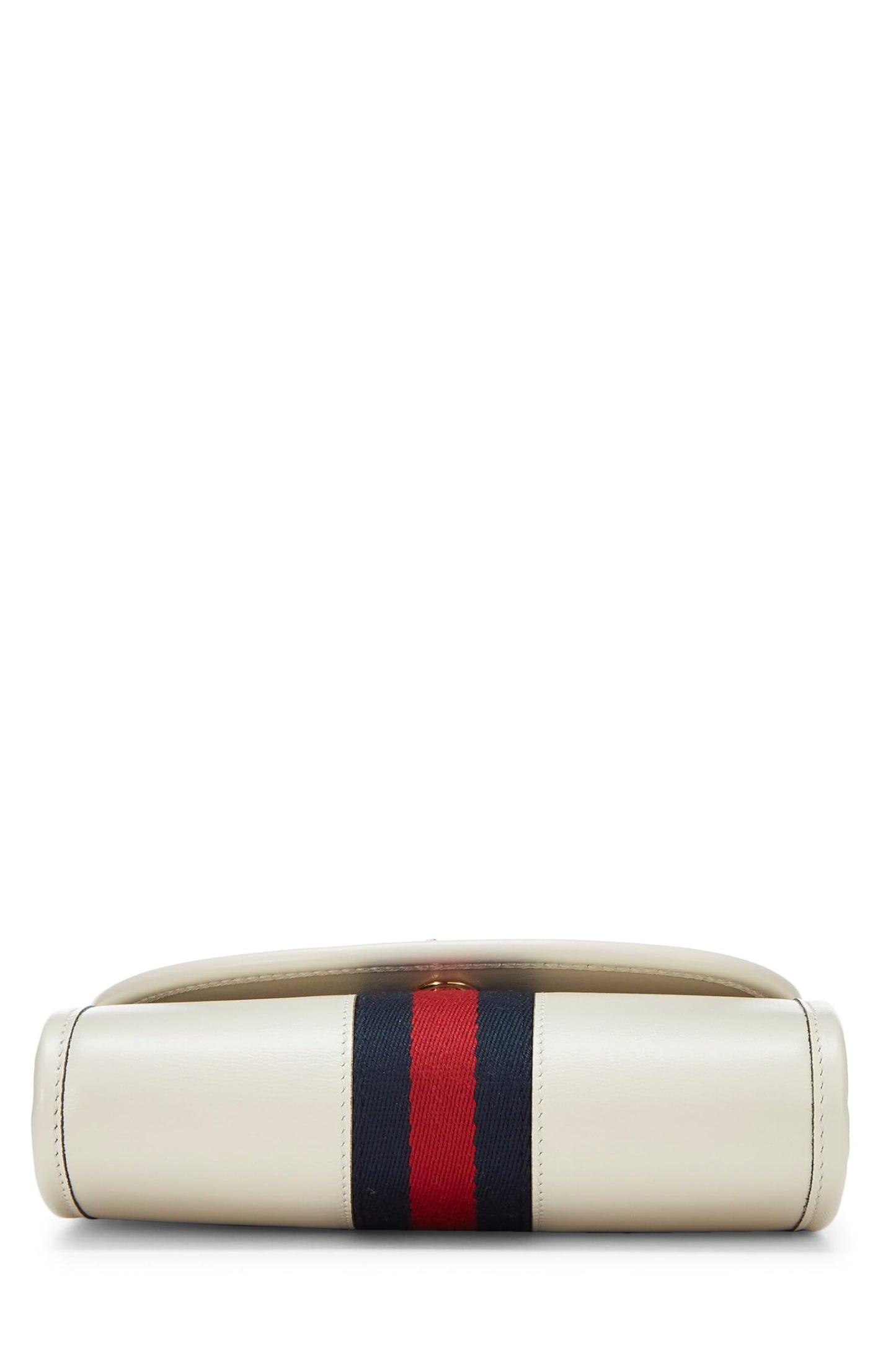 Gucci, White Leather Web Rajah Shoulder Bag Mini, White