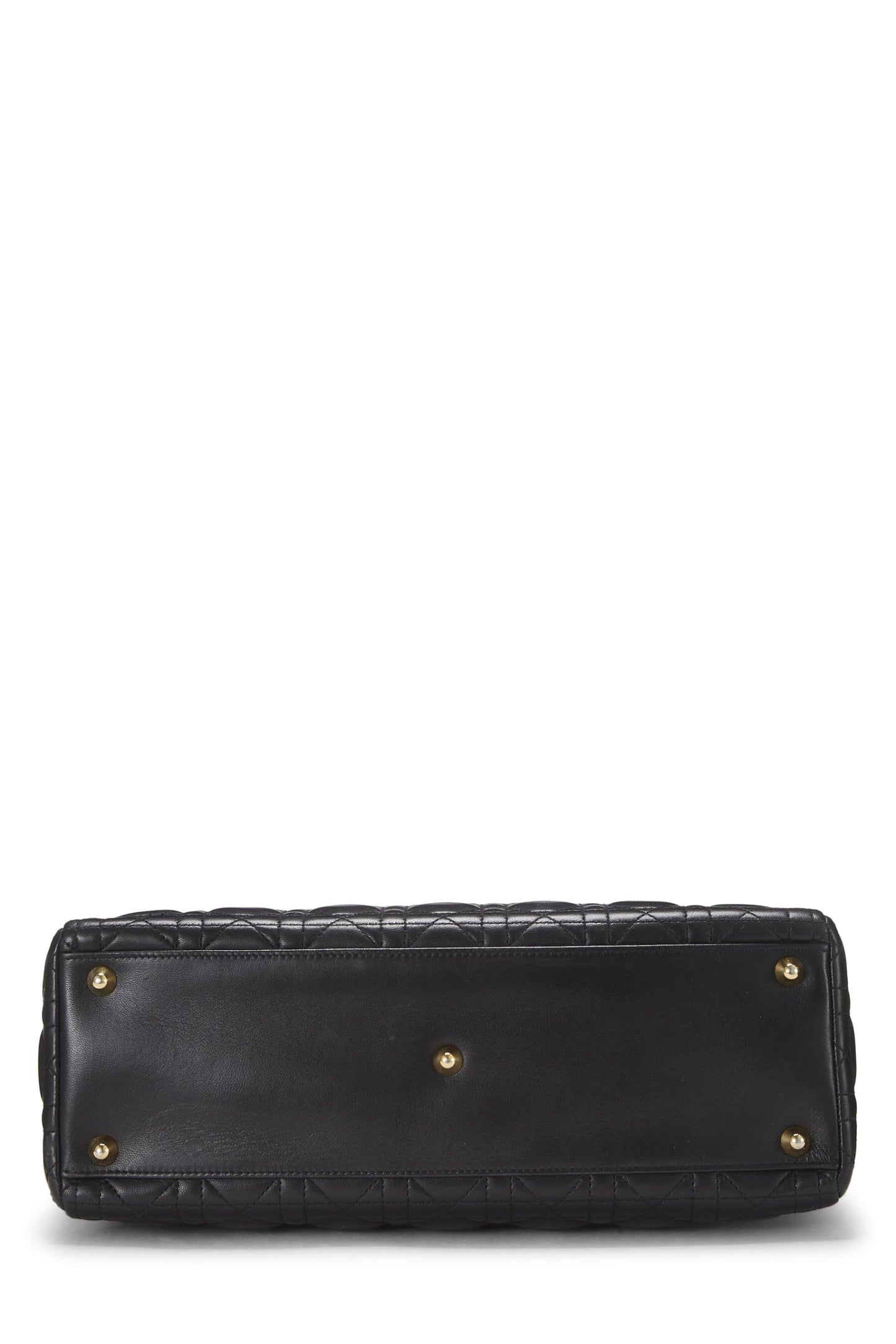 Dior,  Black Cannage Leather Lady Dior Large, Black