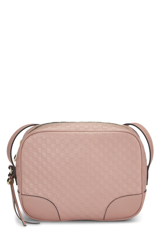 Gucci, Pink Microguccissima Leather Bree Crossbody, Pink