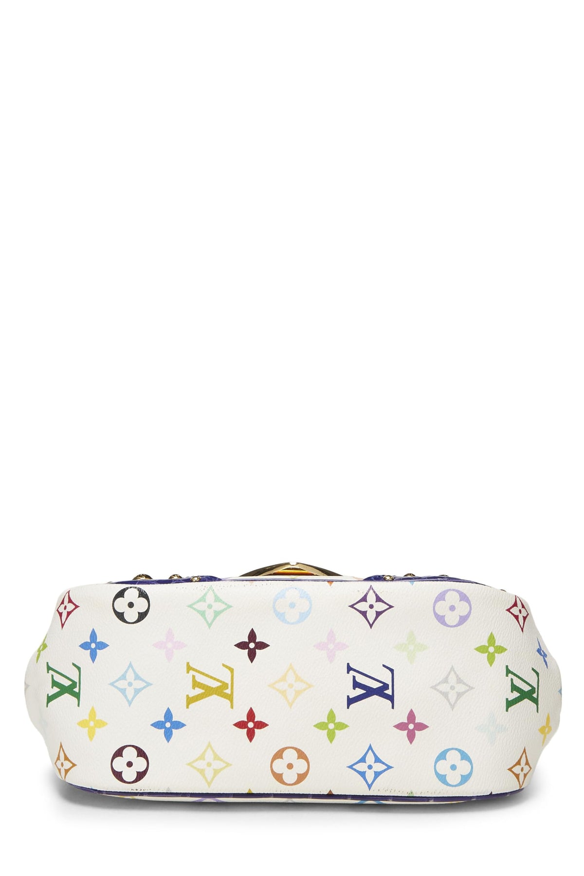 Louis Vuitton,  Takashi Murakami x Louis Vuitton White Monogram Multicolore Croc Marilyn, Blue