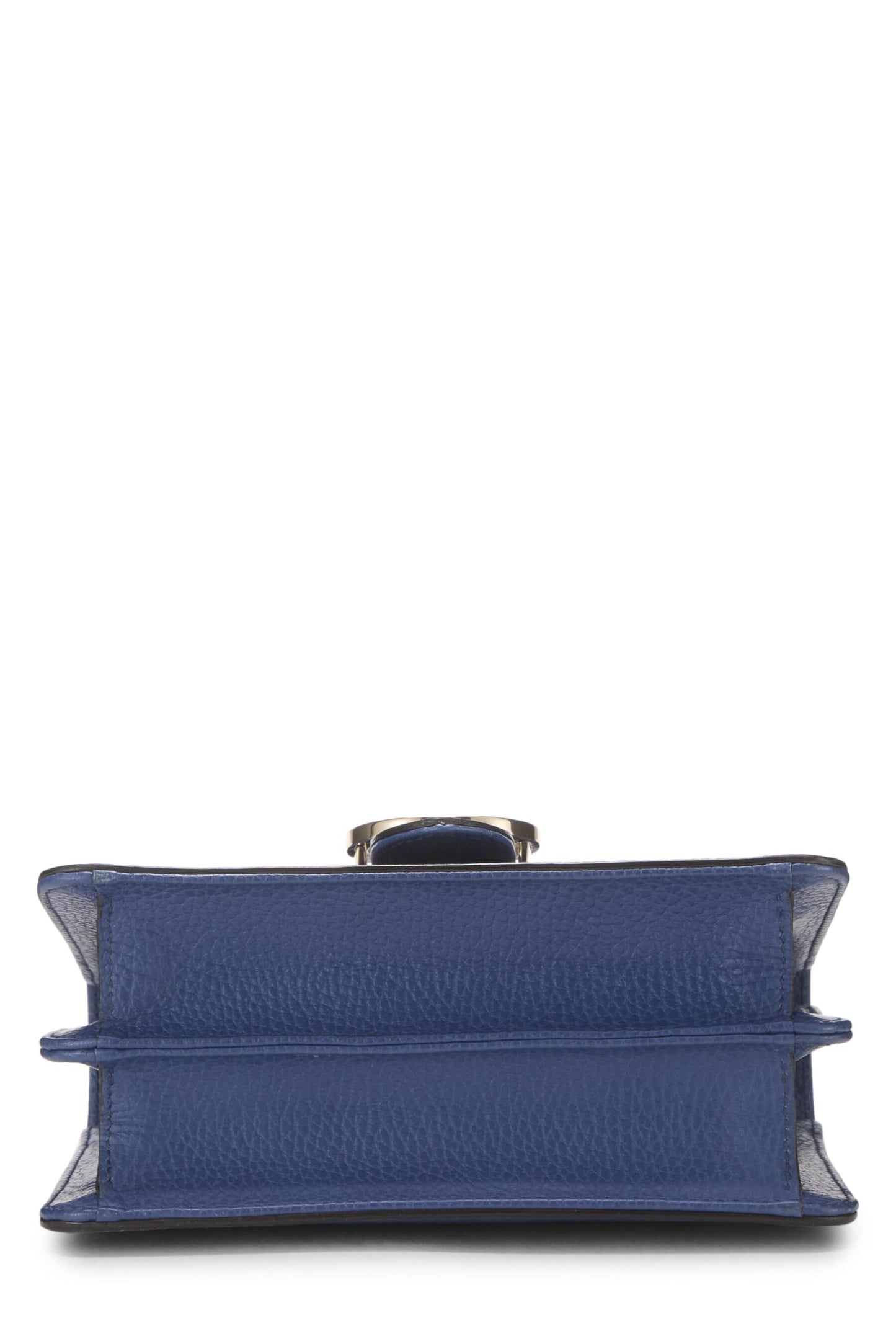 Gucci, Blue Leather Interlocking Crossbody Small, Blue