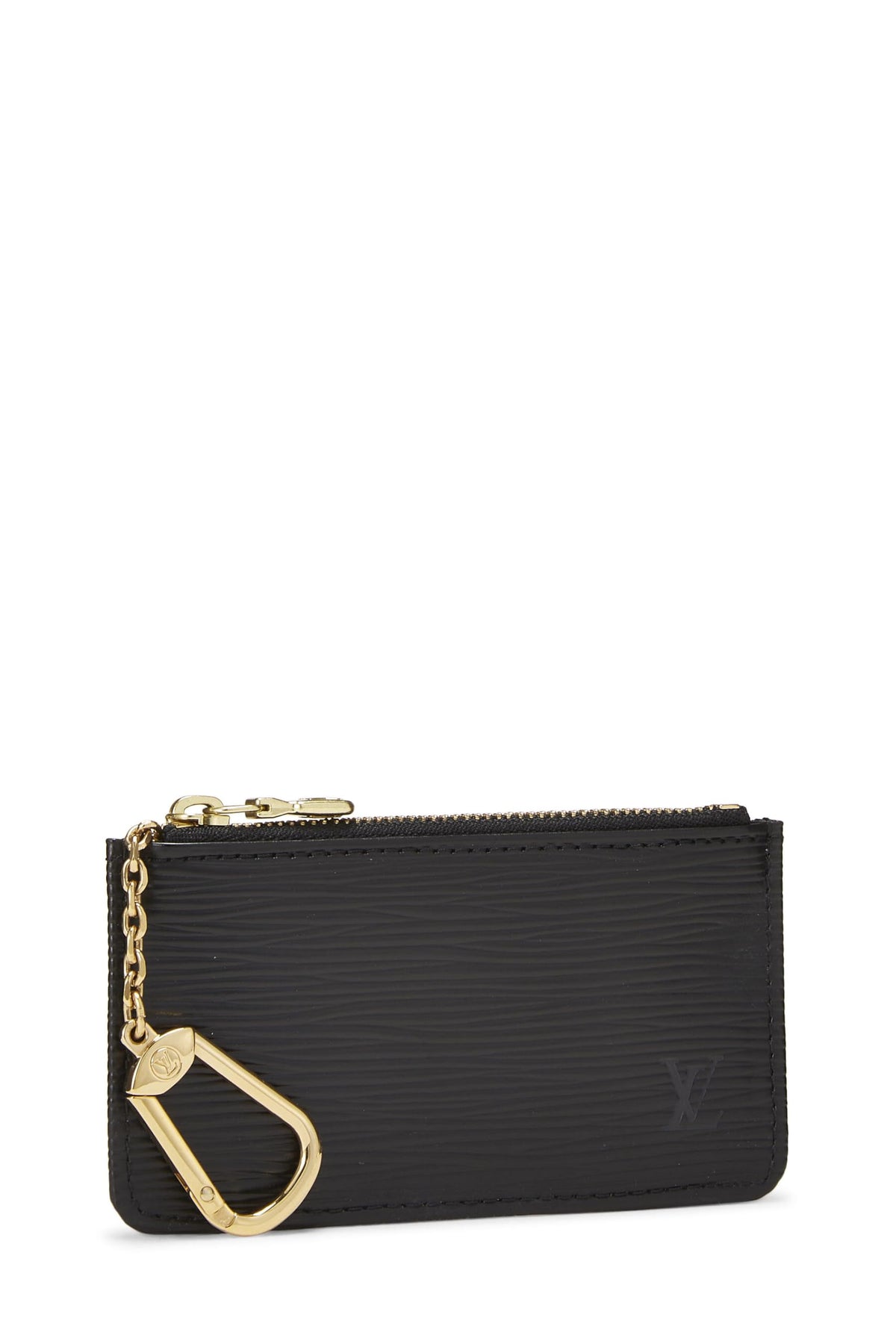 Louis Vuitton,  Black Epi Pochette Clefs, Black