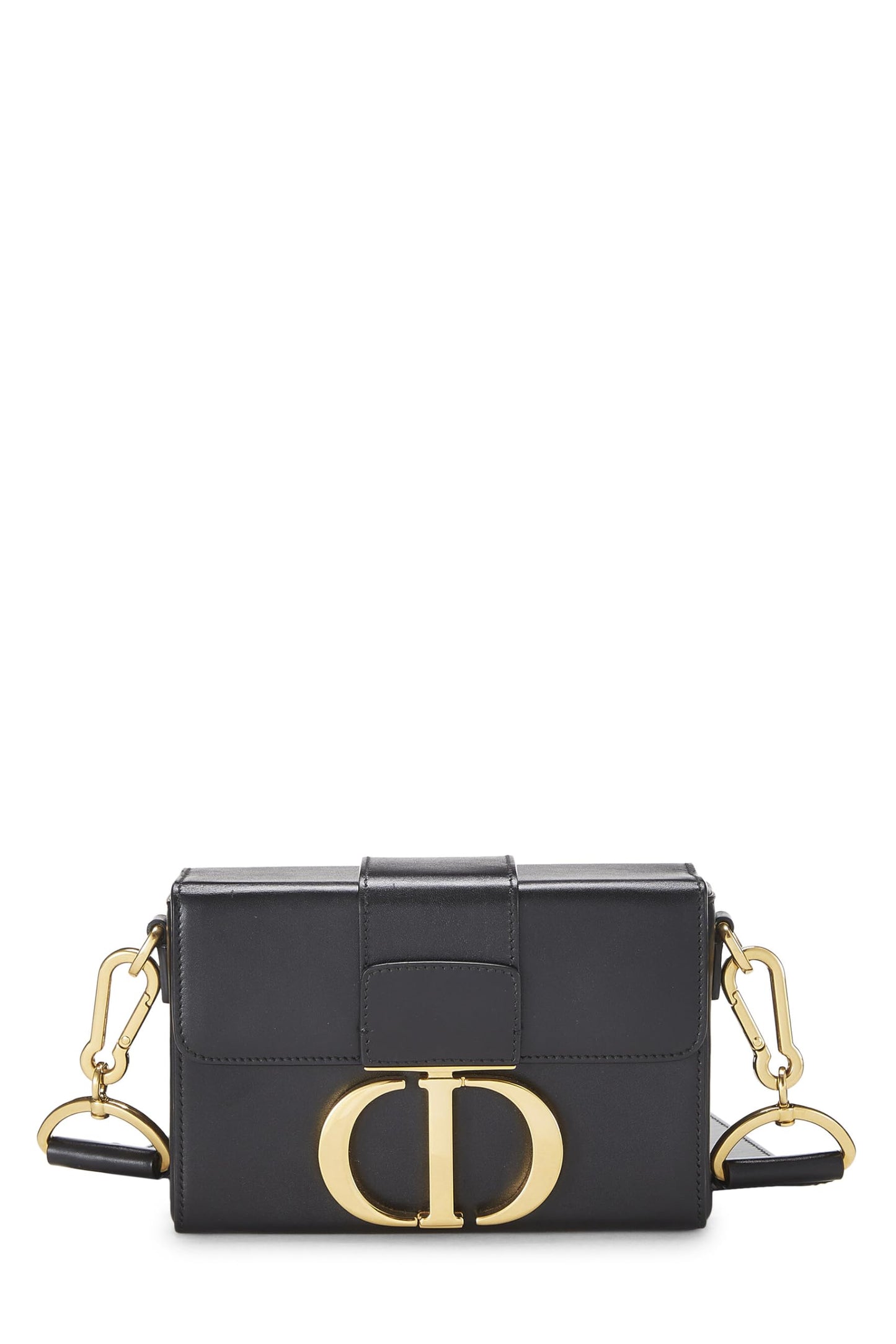 Dior,  Black Calfskin 30 Montaigne Box Bag, Black
