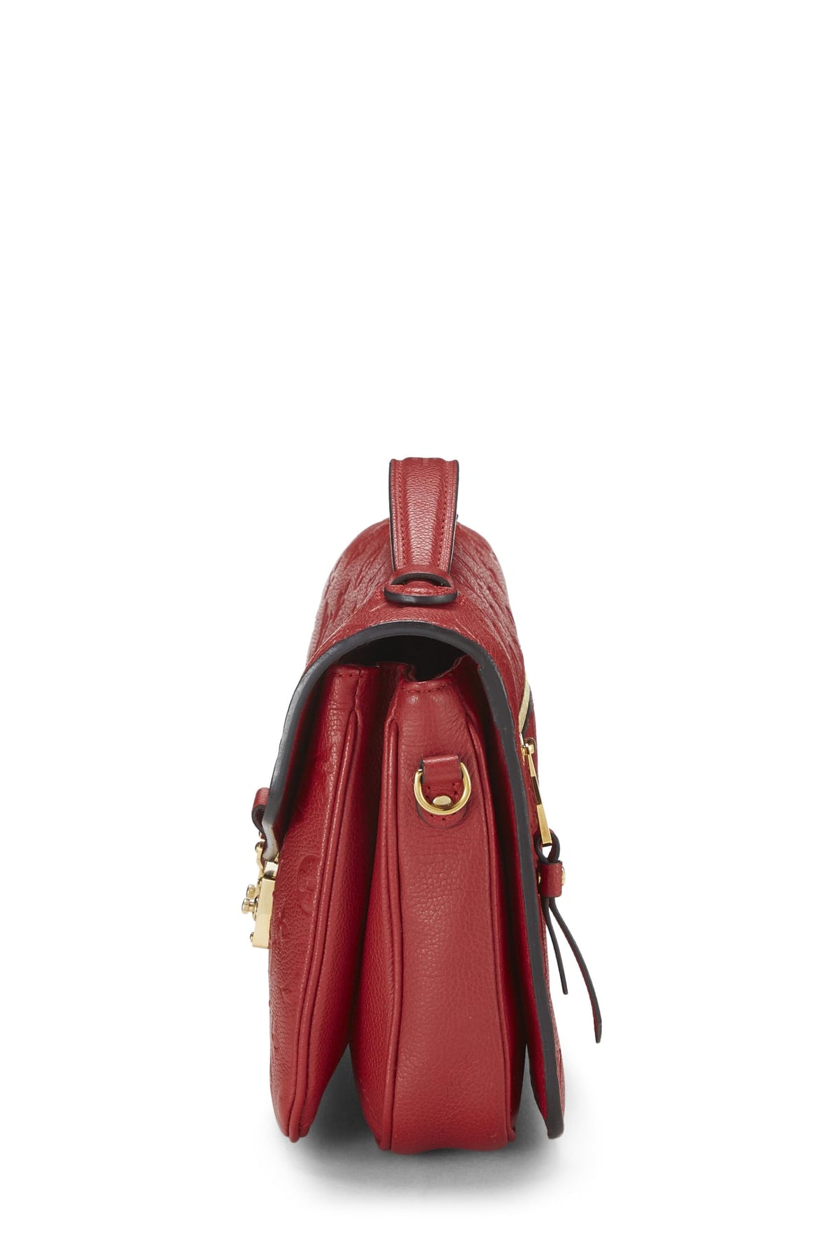 Louis Vuitton,  Cherry Monogram Empreinte Pochette Metis, Red