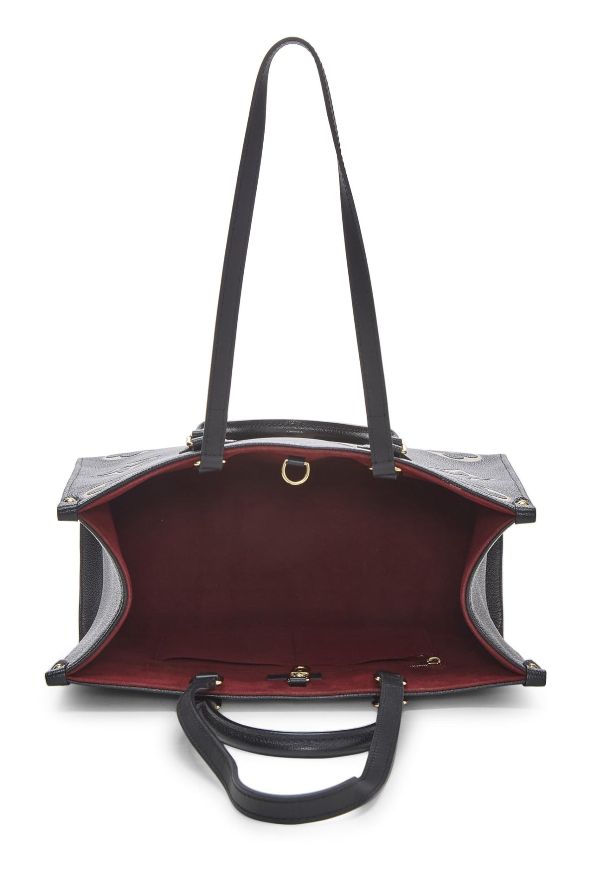 Louis Vuitton,  Black Giant Monogram Empreinte On The Go MM, Black