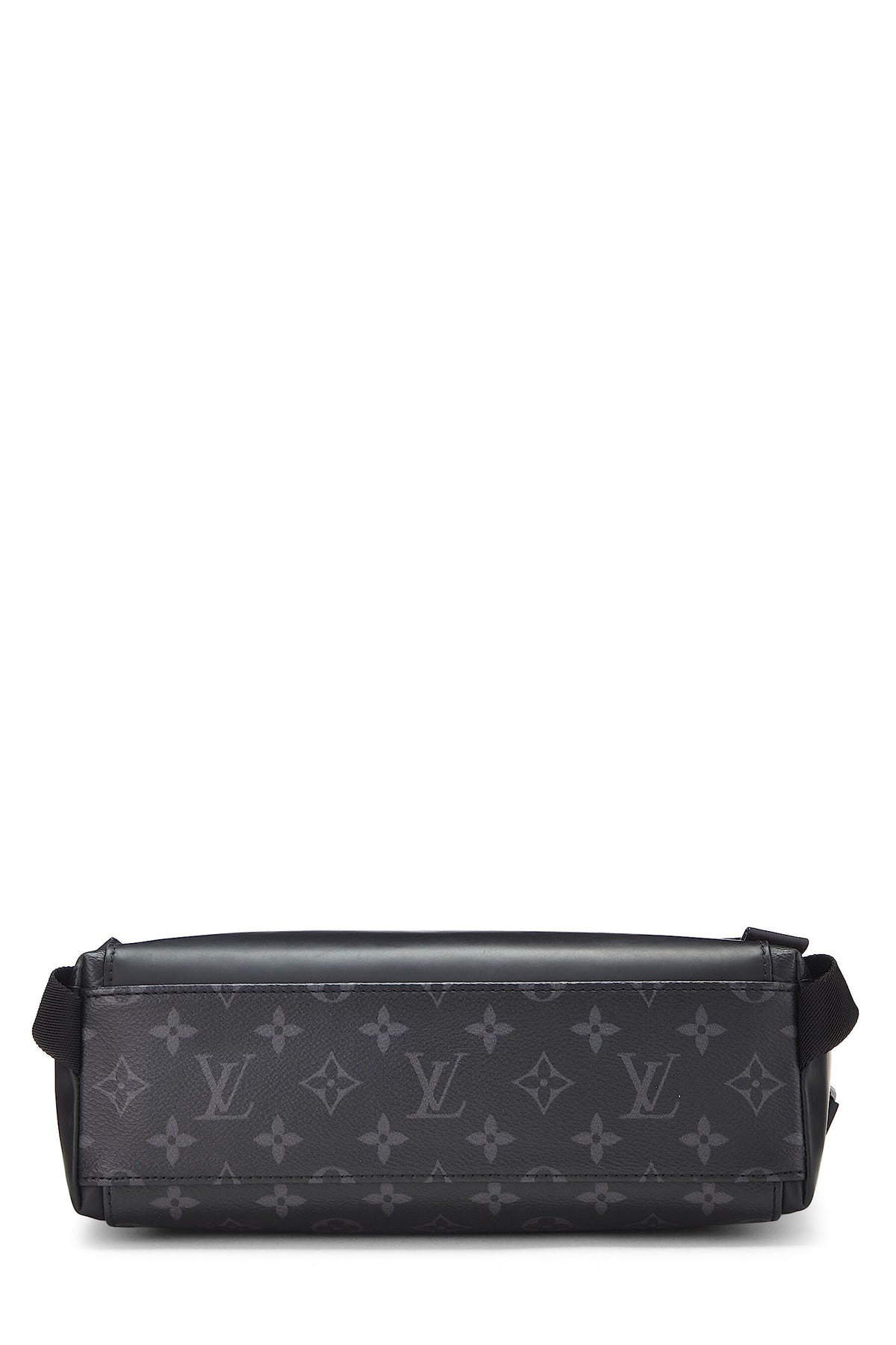 Louis Vuitton,  Black Monogram Eclipse Voyager Messenger PM, Black