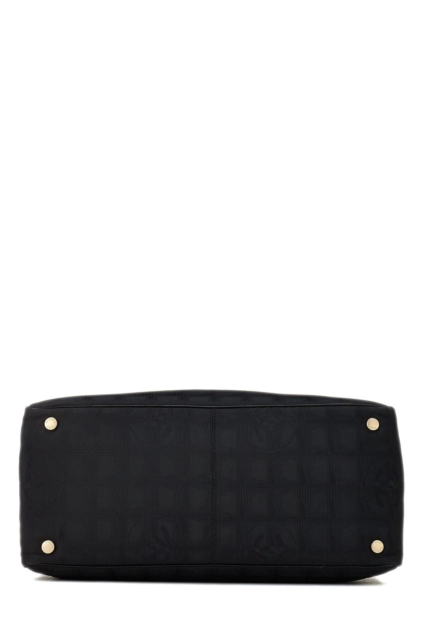 Chanel,  Black Nylon Travel Line Tote Medium, Black