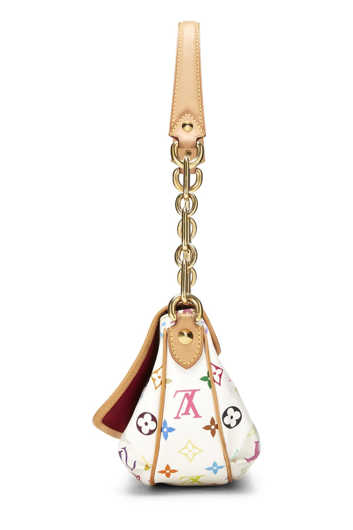 Louis Vuitton,  Takashi Murakami x Louis Vuitton White Monogram Multicolore Patty, White