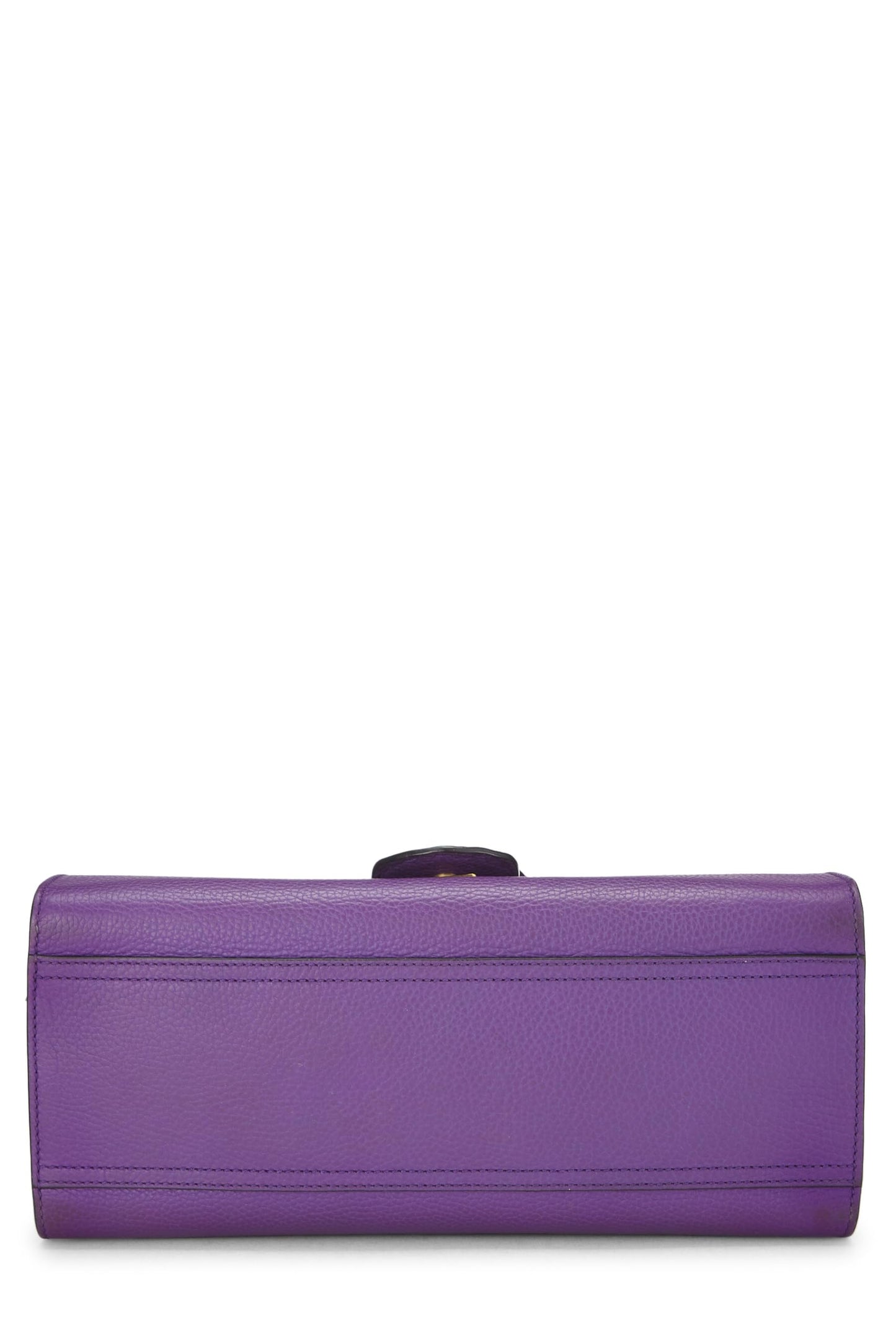 Gucci, Purple Leather Marmont Top Handle Flap Bag Small, Purple