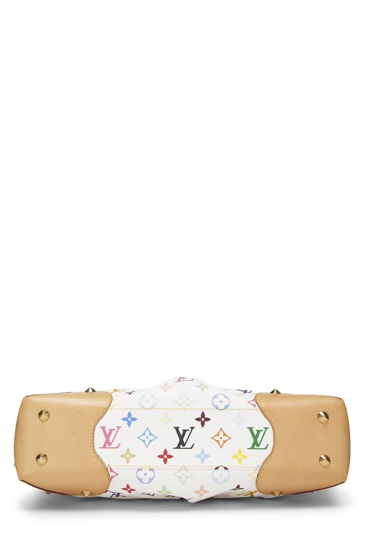 Louis Vuitton,  Takashi Murakami x Louis Vuitton White Monogram Multicolore Judy MM, White