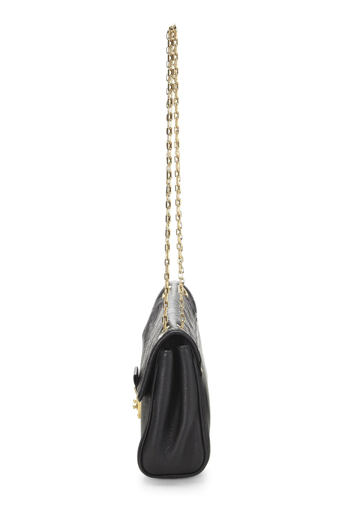 Louis Vuitton,  Black Monogram Empreinte Saint Germain PM, Black