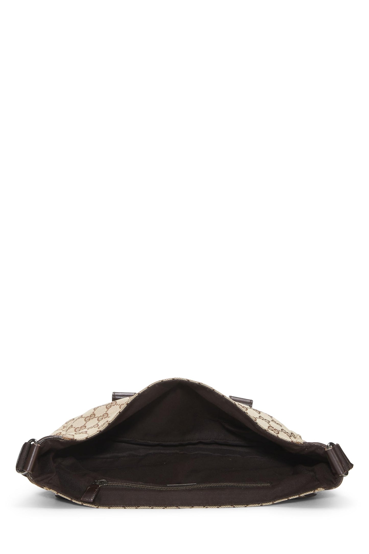 Gucci, Original GG Canvas Buckle Flap Messenger, Brown