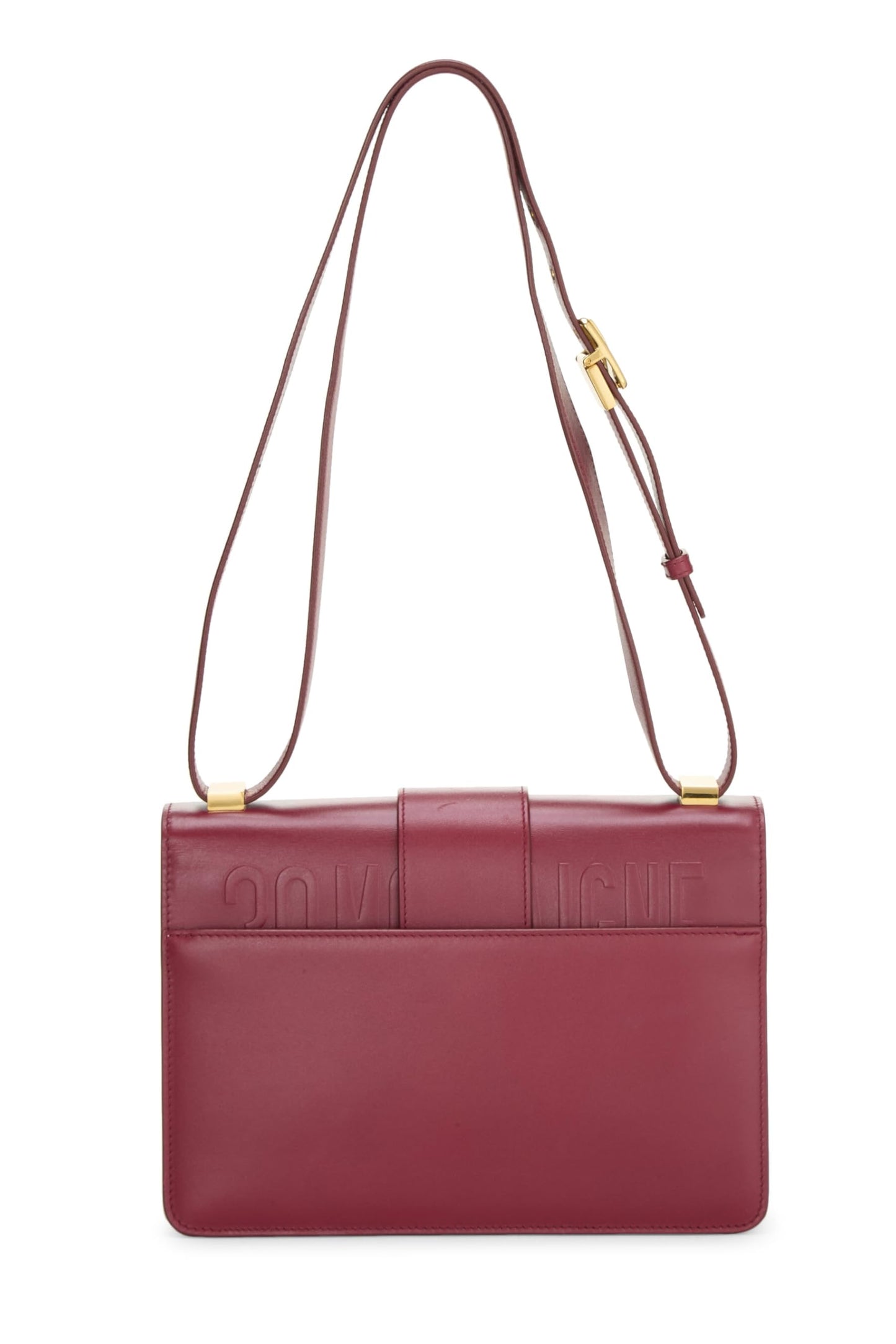Dior,  Burgundy Calfskin 30 Montaigne Box Bag, Burgundy