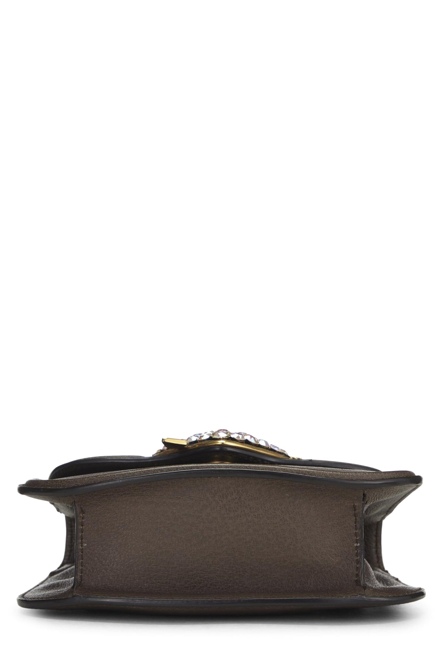 Gucci, Brown Leather Linea Shoulder Bag Small, Brown
