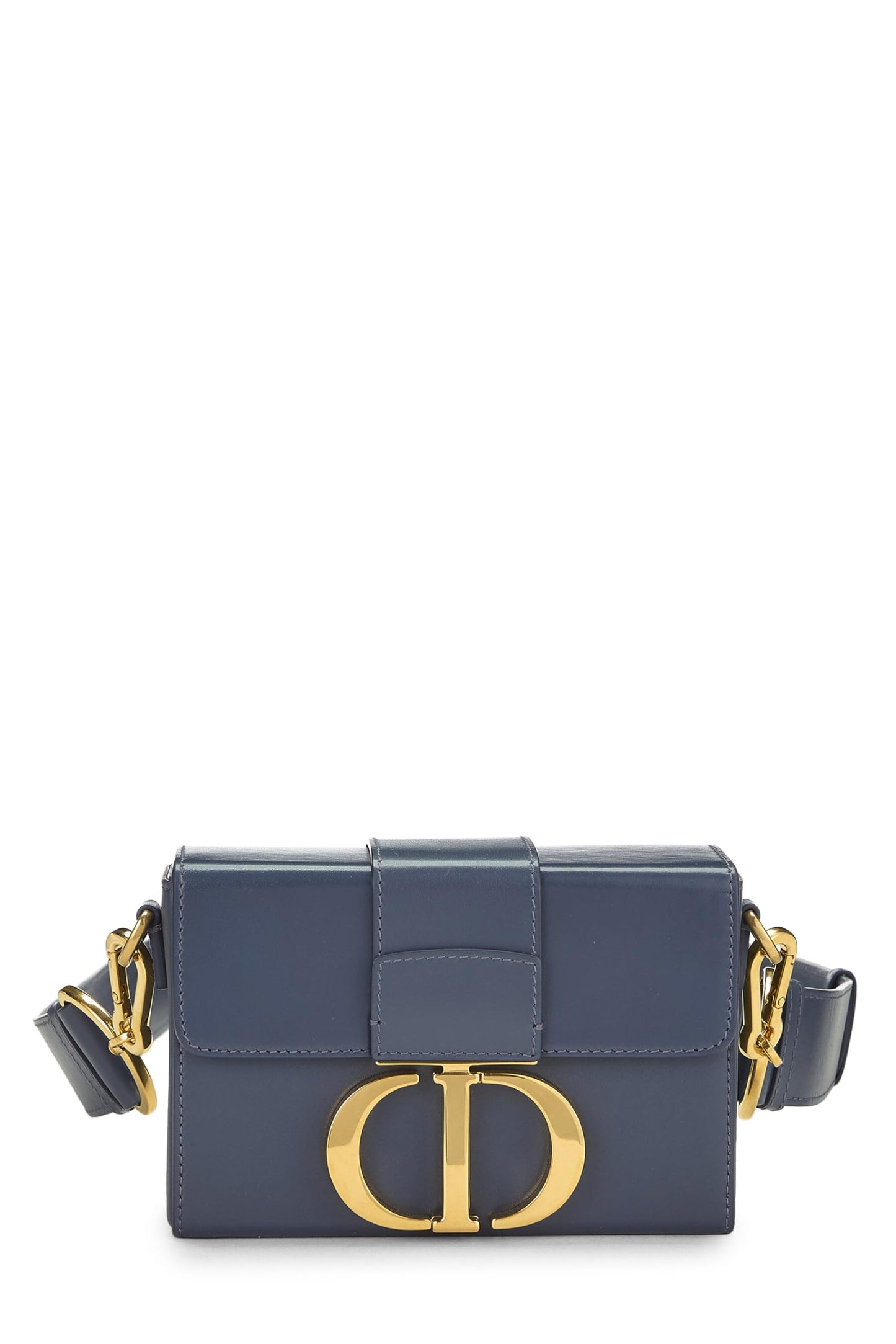 Dior,  Navy Calfskin 30 Montaigne Box, Navy
