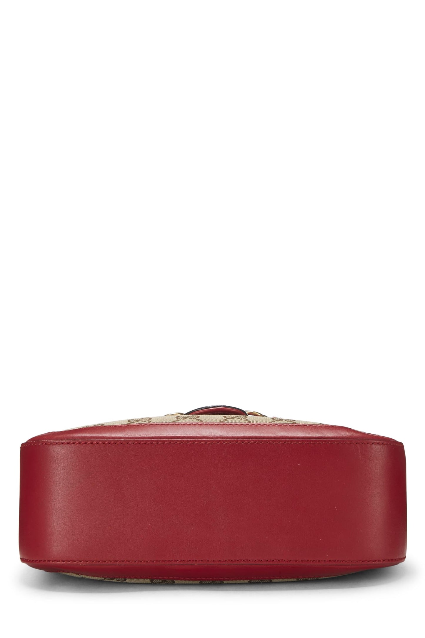 Gucci, Red Original GG Canvas Lady Web Shoulder Bag Small, Red