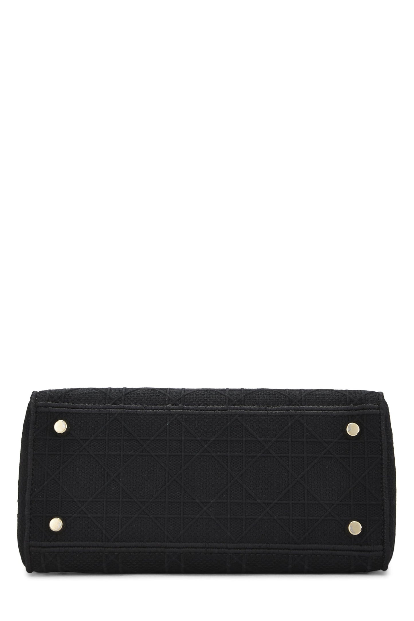 Dior,  Black Cannage Canvas Lady D-Lite Medium, Black