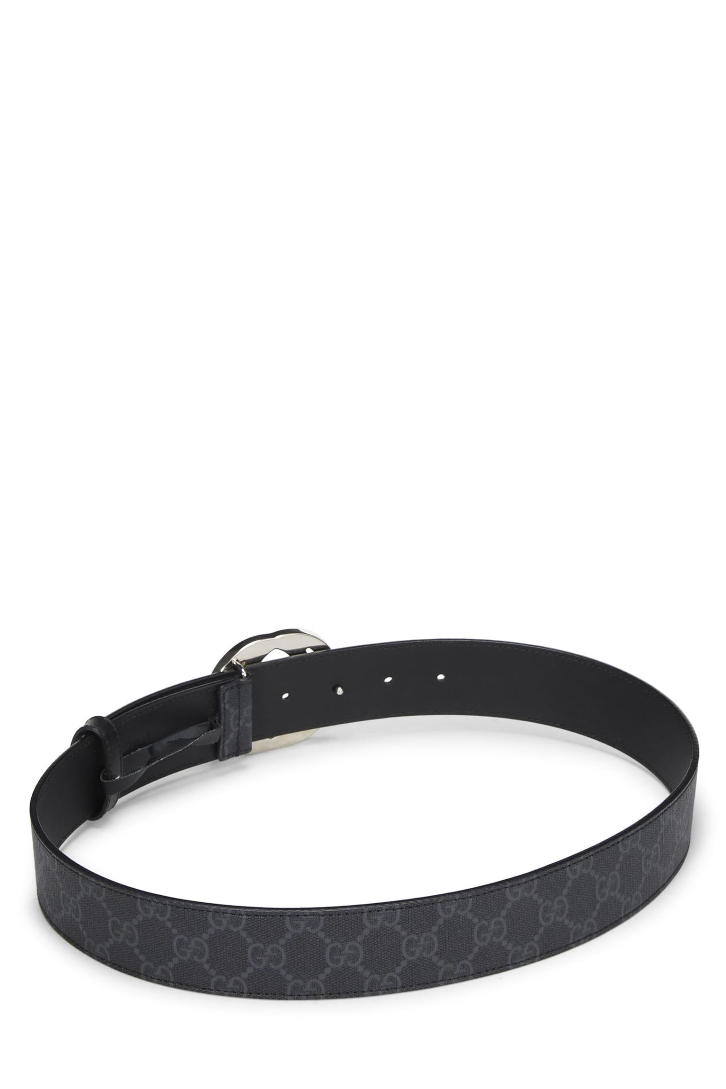 Gucci, Black GG Supreme Belt, Black