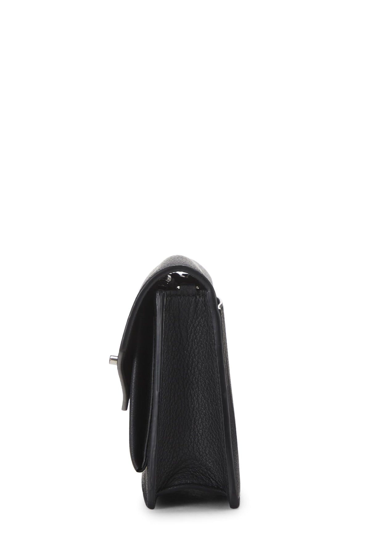 Louis Vuitton,  Black Leather My Lockme Chain Bag BB, Black