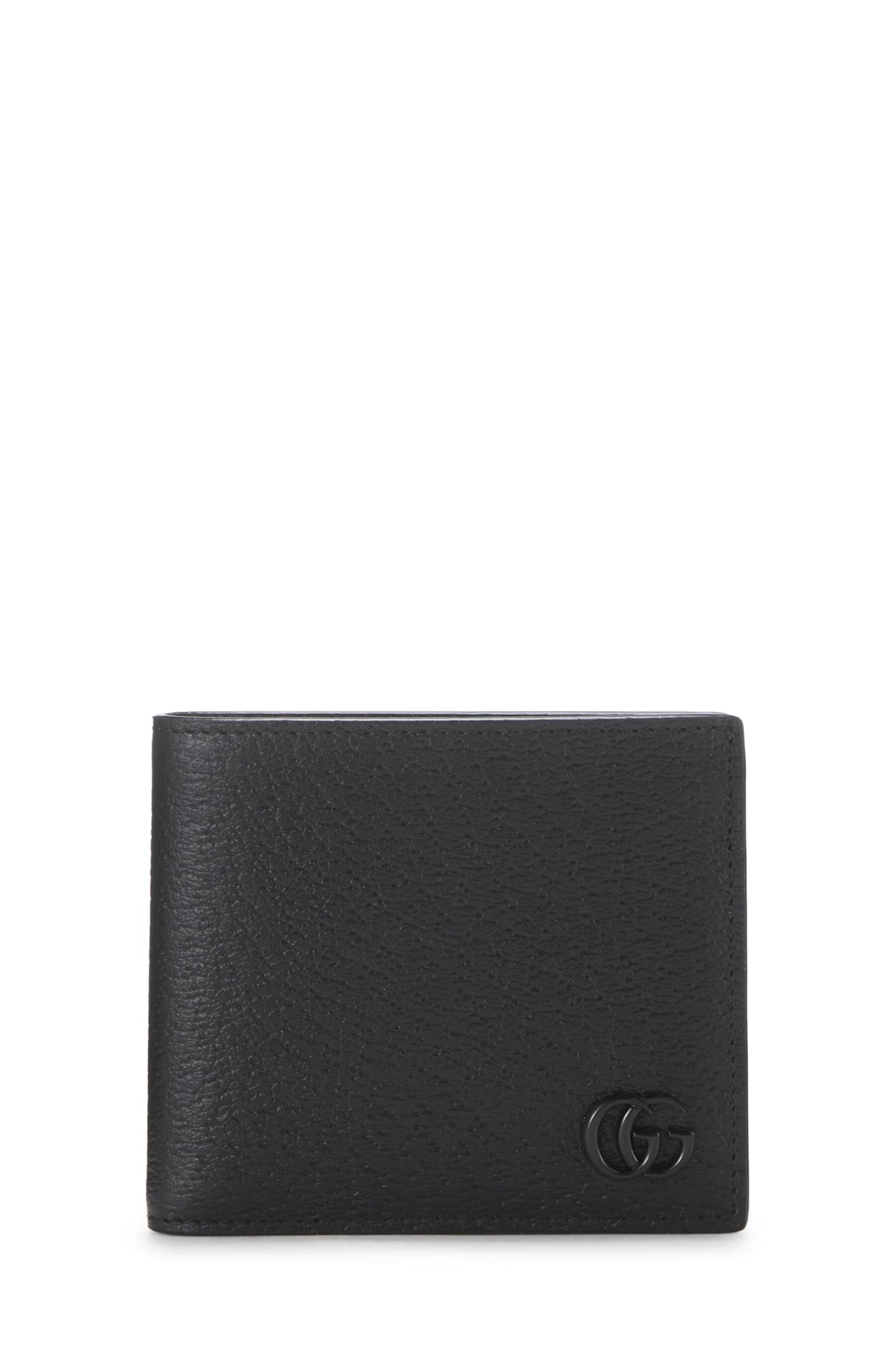 Gucci, Black Leather Bifold Wallet, Black
