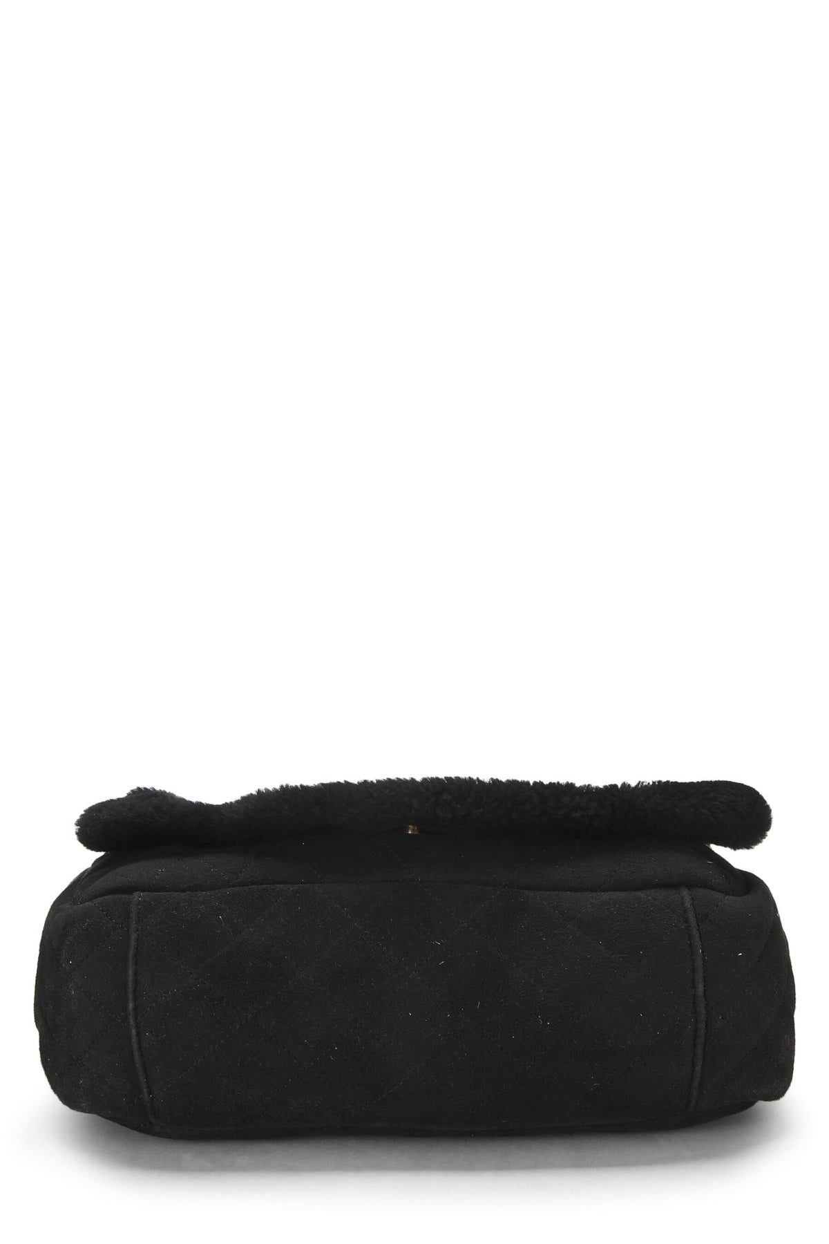 Chanel,  Black Shearling Shoulder Bag Small, Black