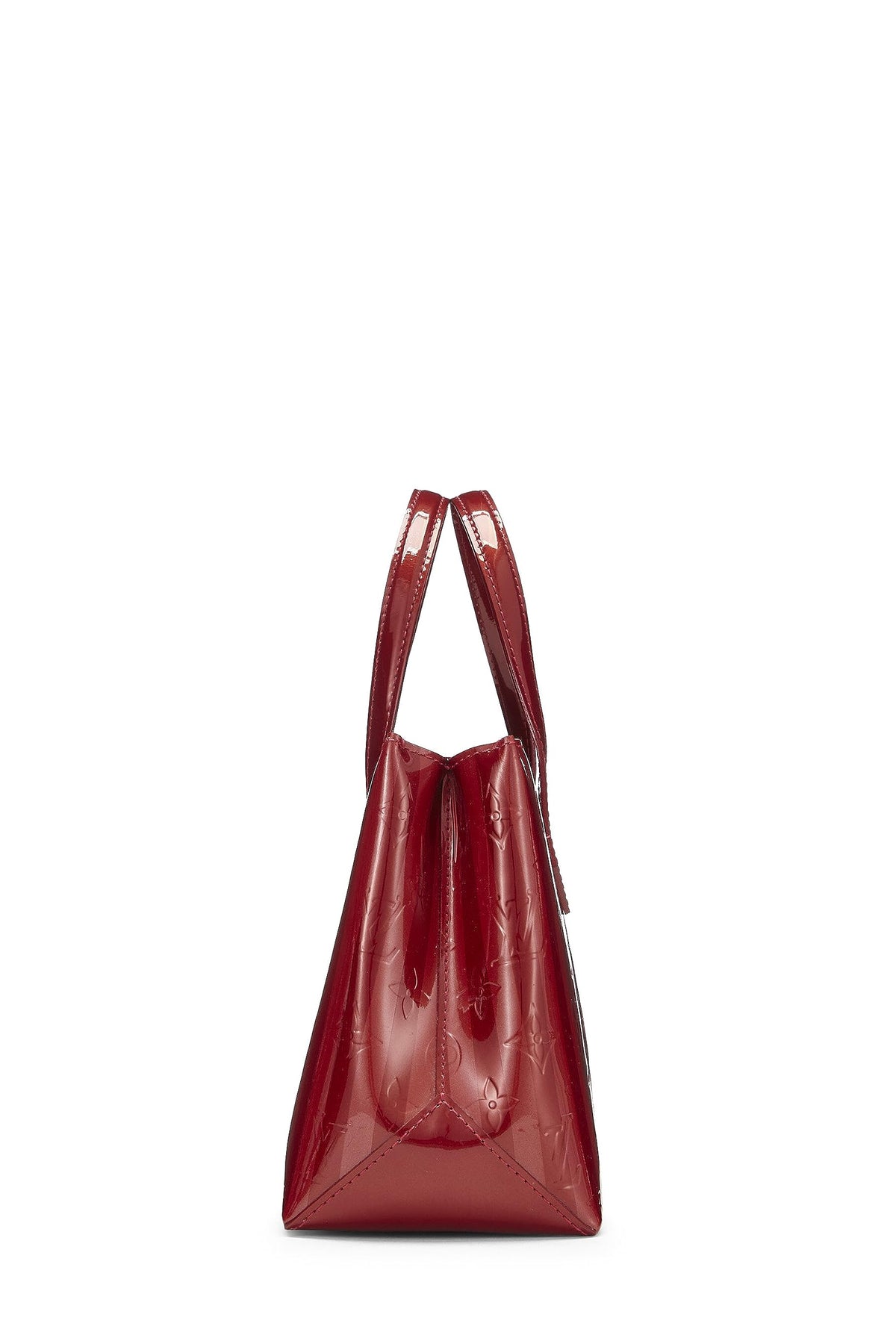 Louis Vuitton,  Red Monogram Vernis Rayures Wilshire PM, Red