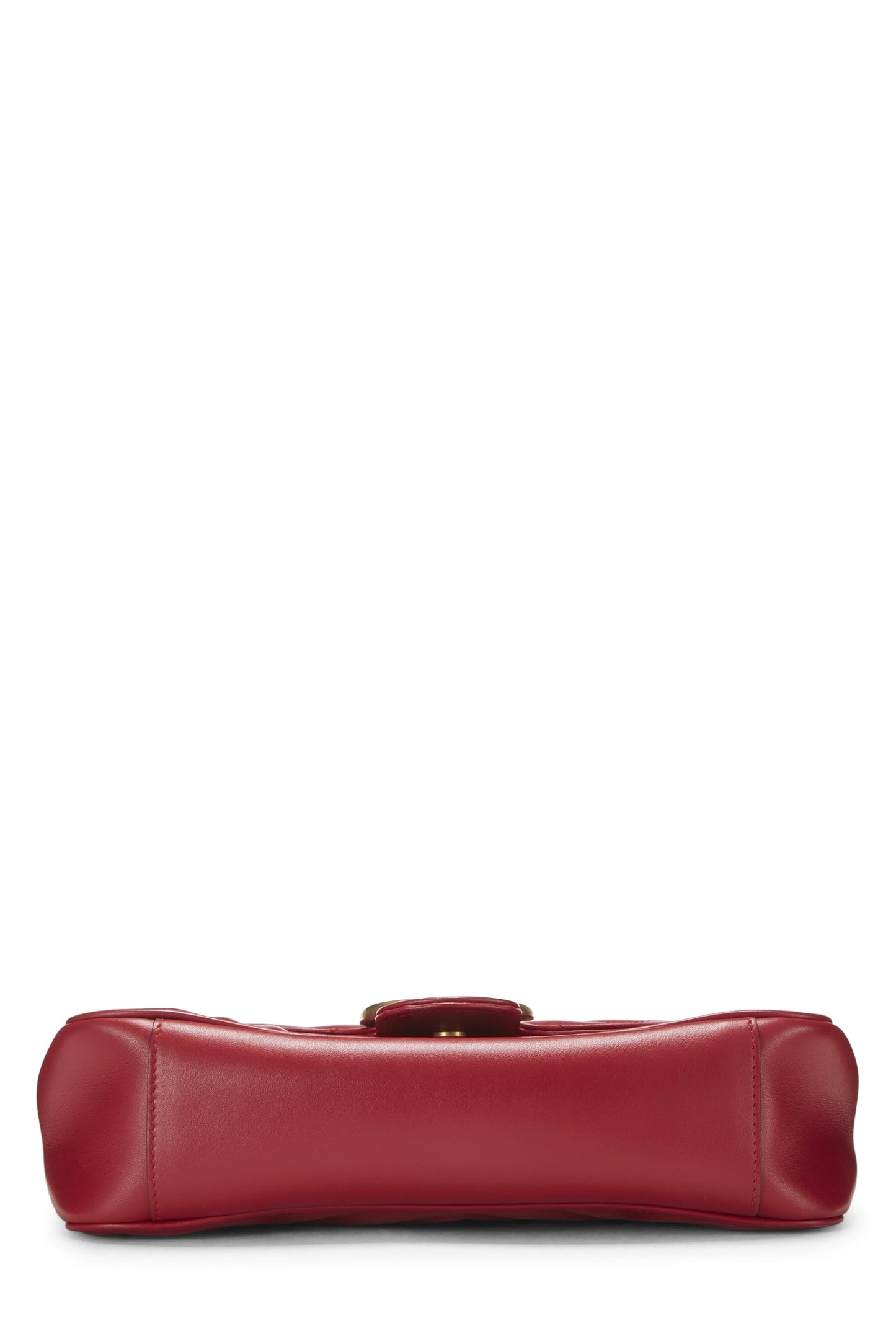 Gucci, Red Leather GG Marmont Shoulder Bag Small, Red