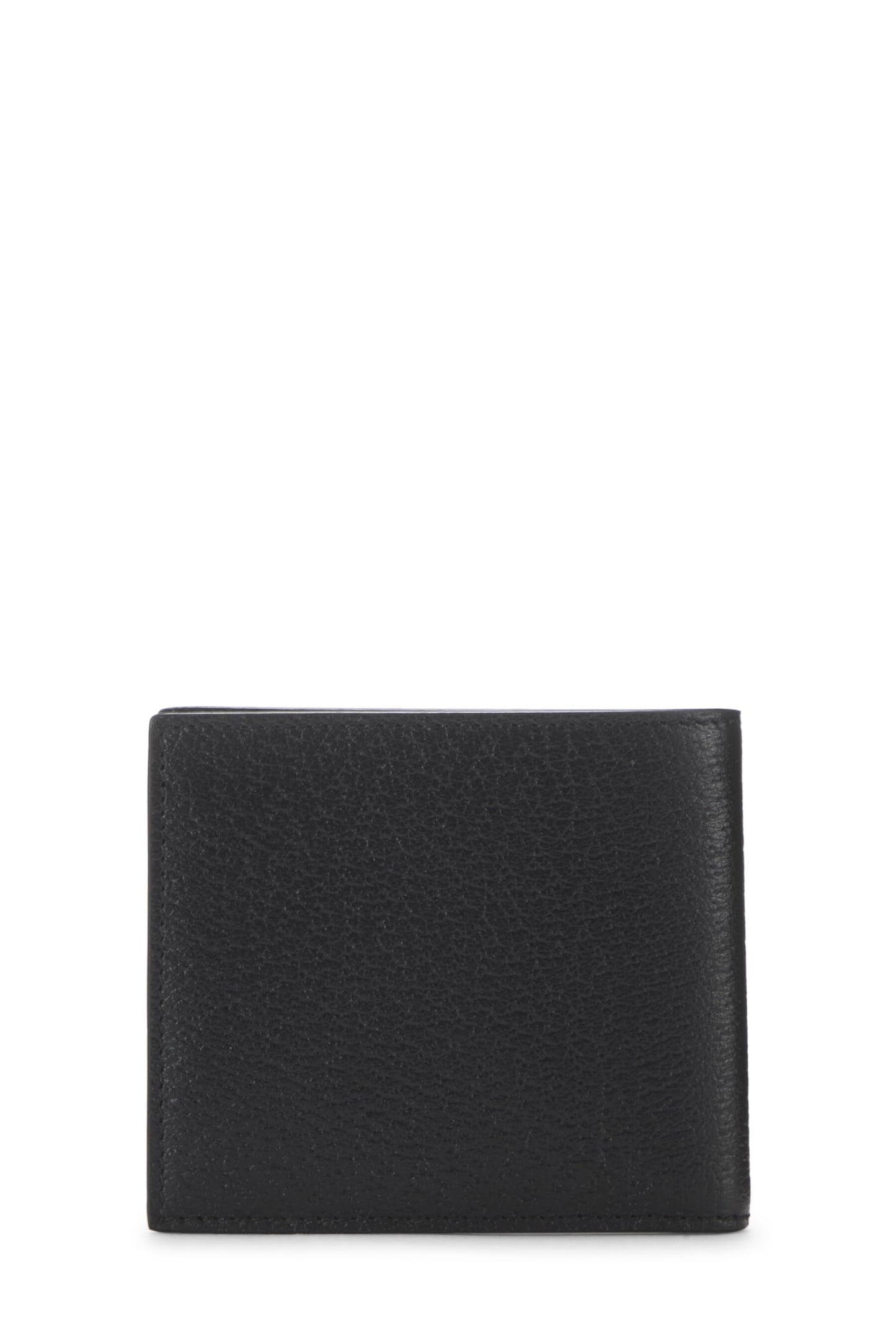 Gucci, Black Leather Bifold Wallet, Black