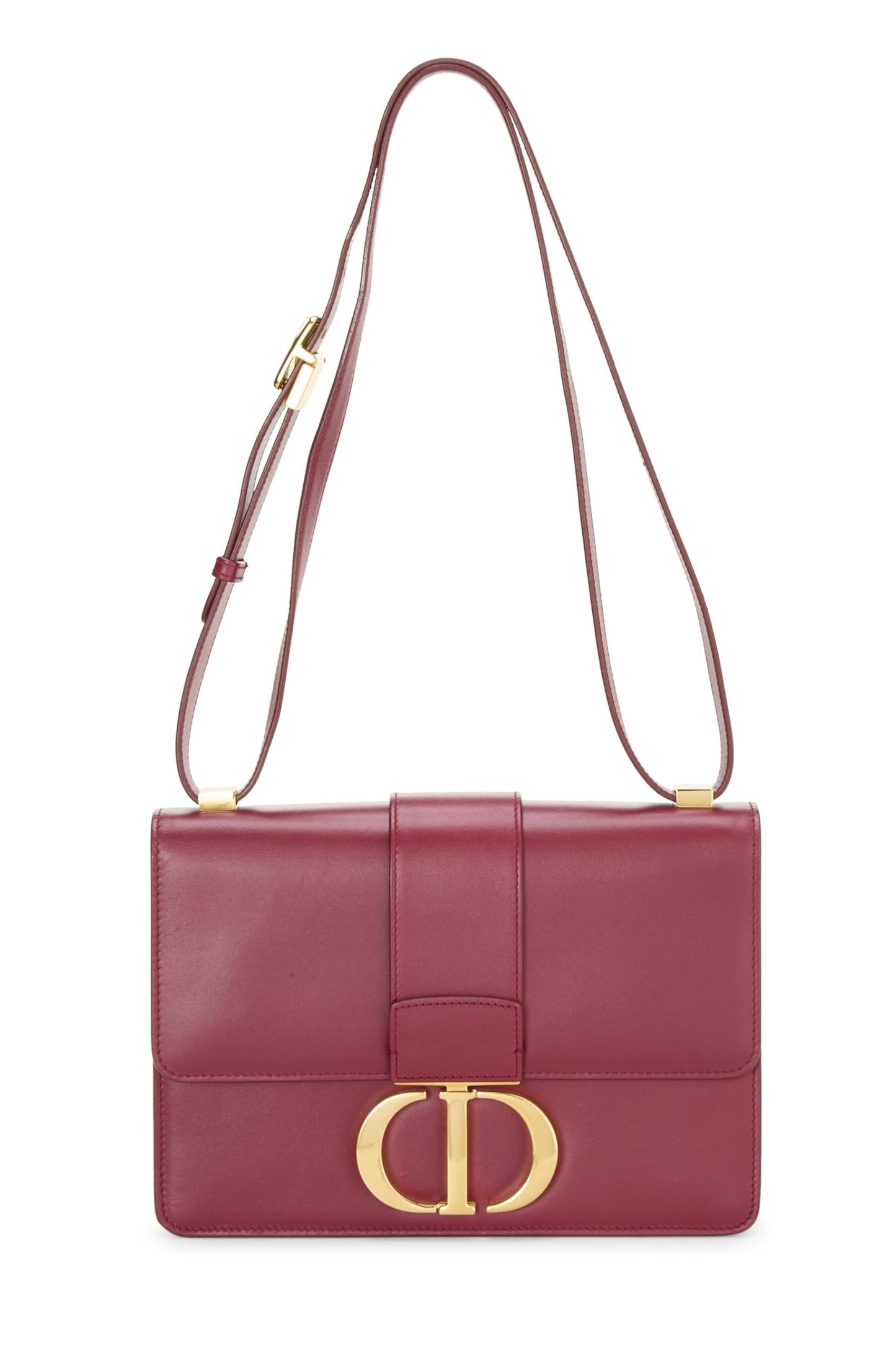 Dior,  Burgundy Calfskin 30 Montaigne Box Bag, Burgundy
