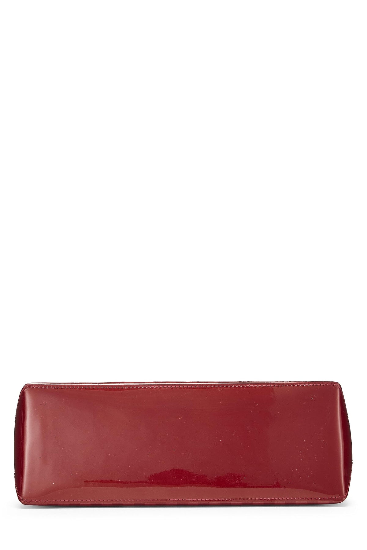 Louis Vuitton,  Red Monogram Vernis Rayures Wilshire PM, Red