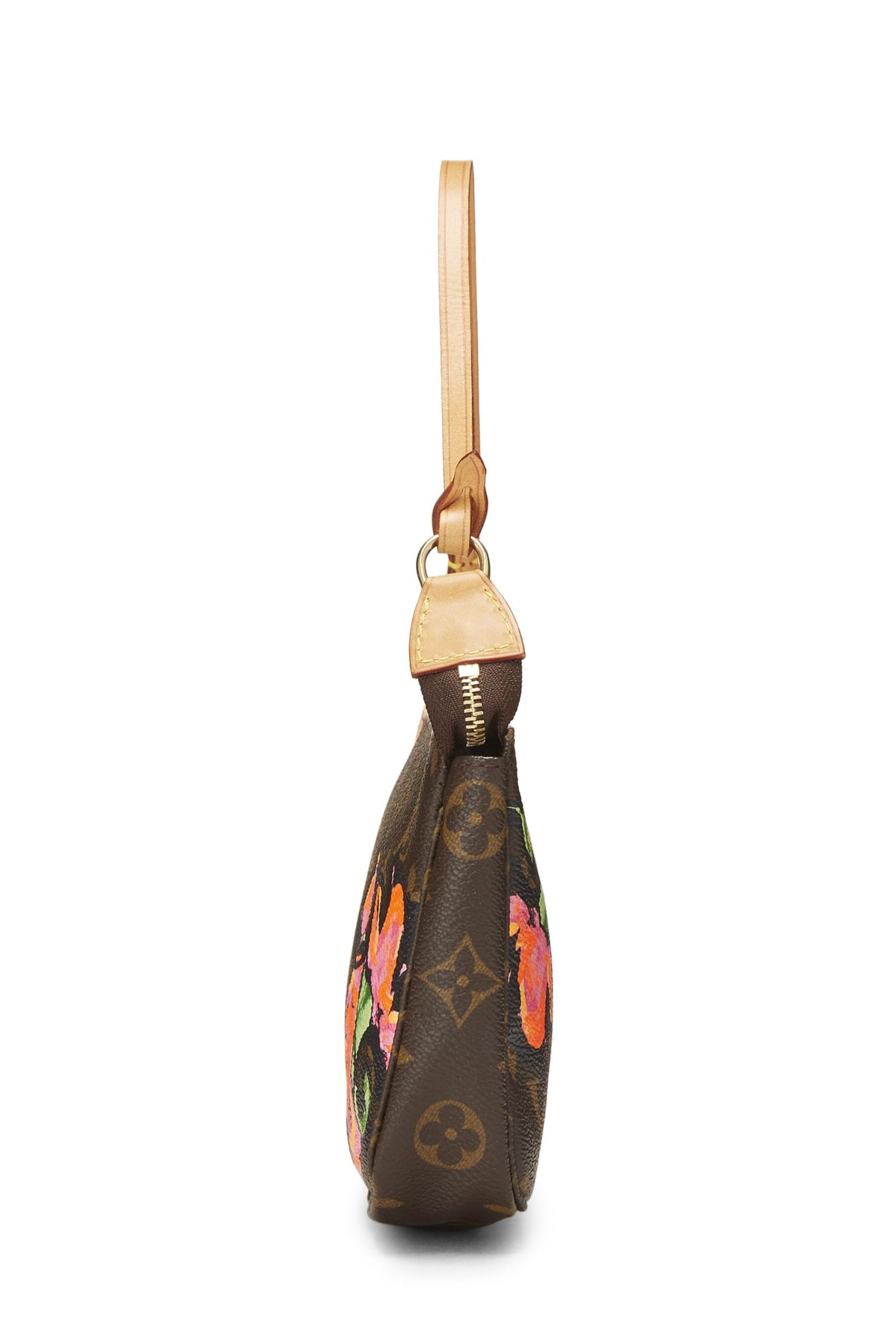 Louis Vuitton,  Stephen Sprouse x Louis Vuitton Monogram Roses Pochette Accessoires, Brown