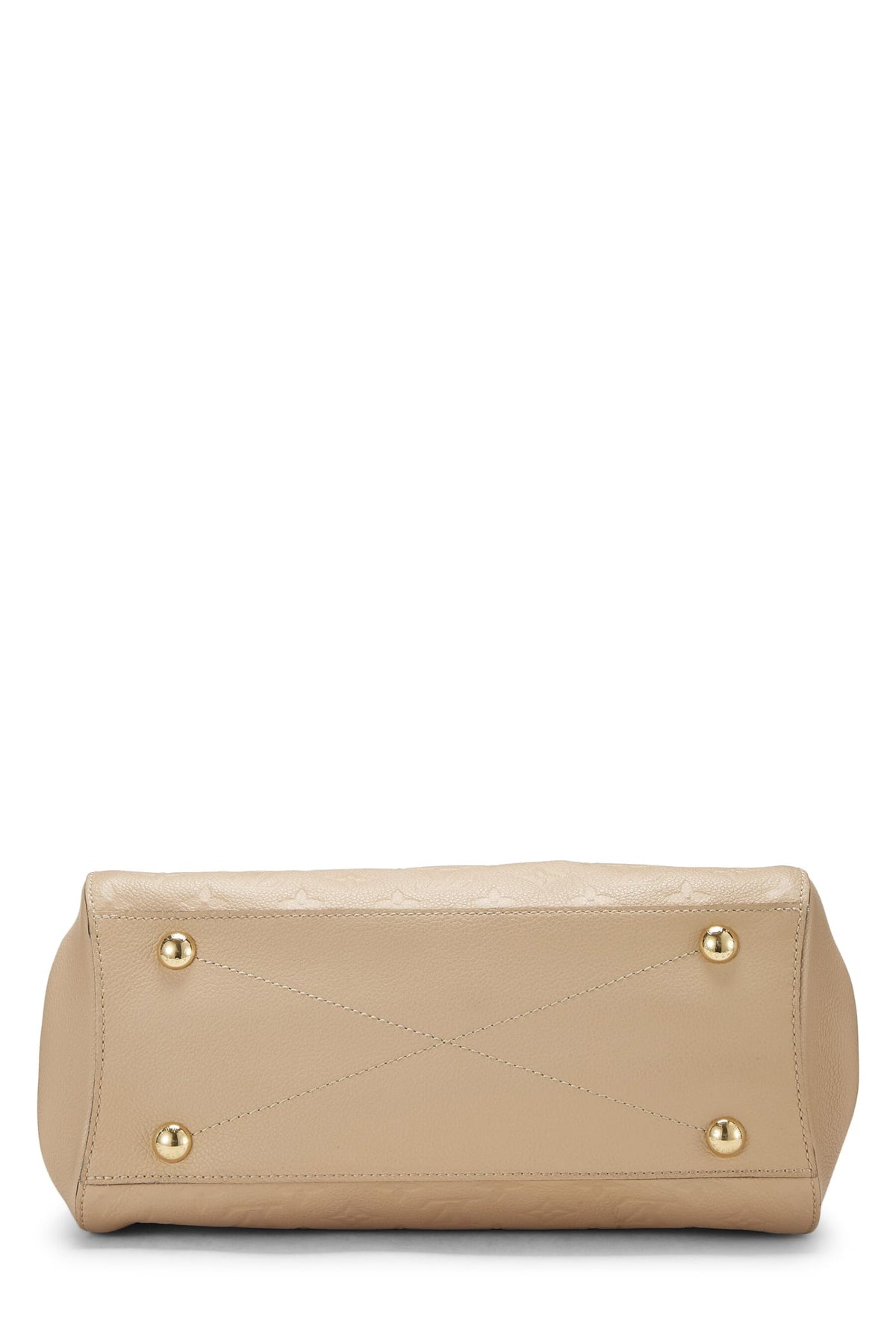 Louis Vuitton,  Beige Monogram Empreinte Montaigne MM, Beige