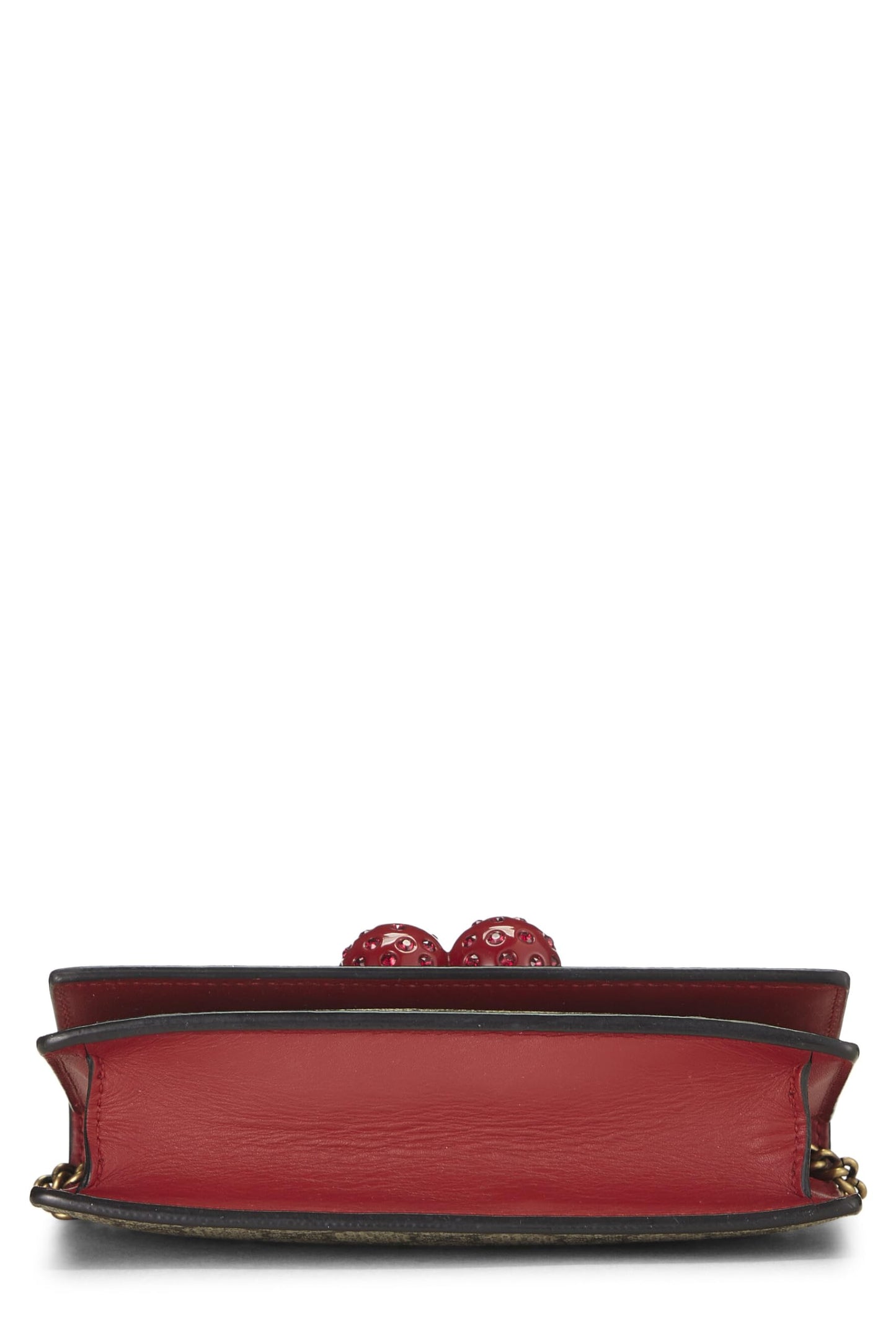 Gucci, Original GG Supreme Canvas Cherry Convertible Clutch Mini, Red