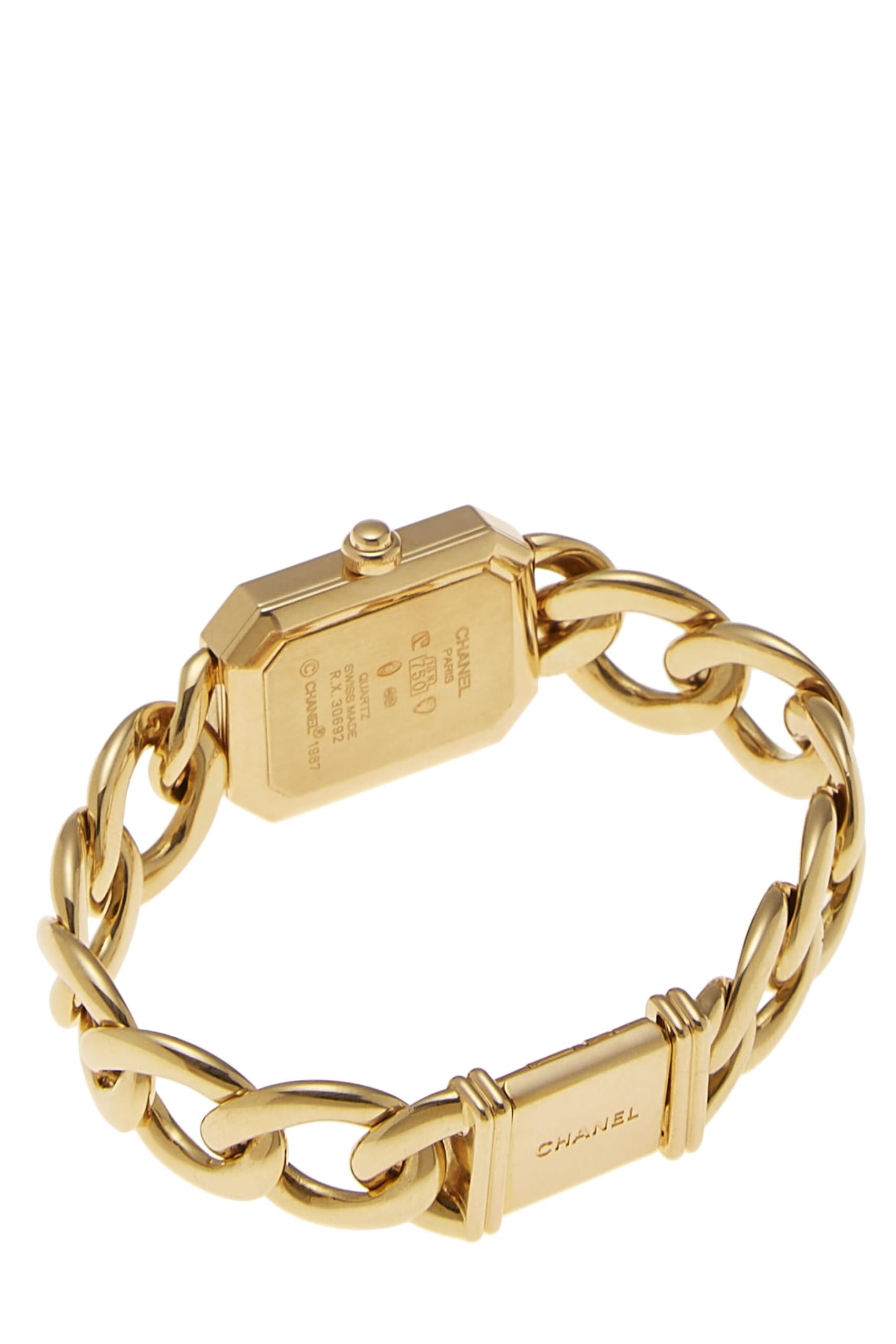 Chanel,  Black & Gold Premiere Watch Large, Black