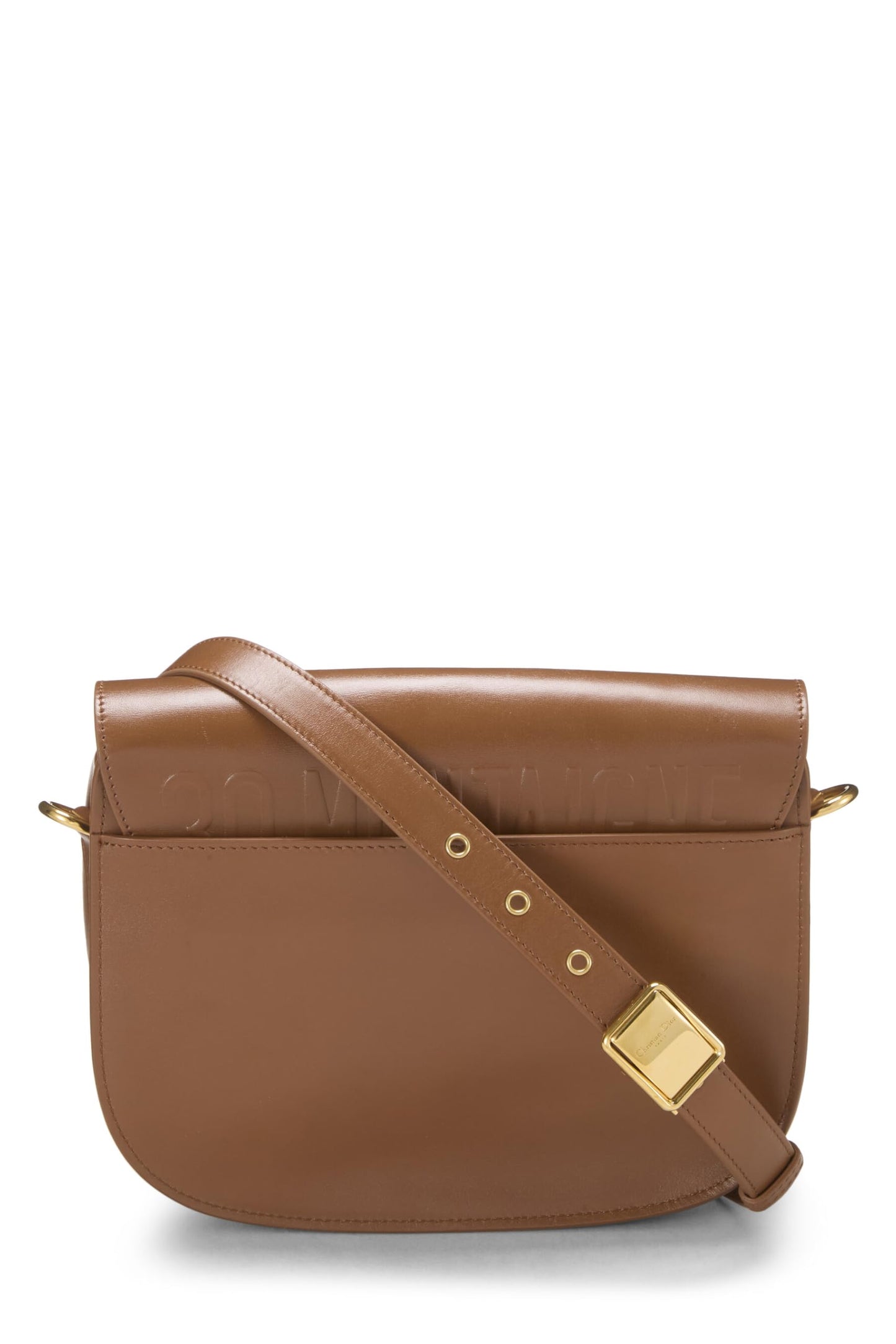Dior,  Brown Calfskin Bobby Flap Medium, Brown