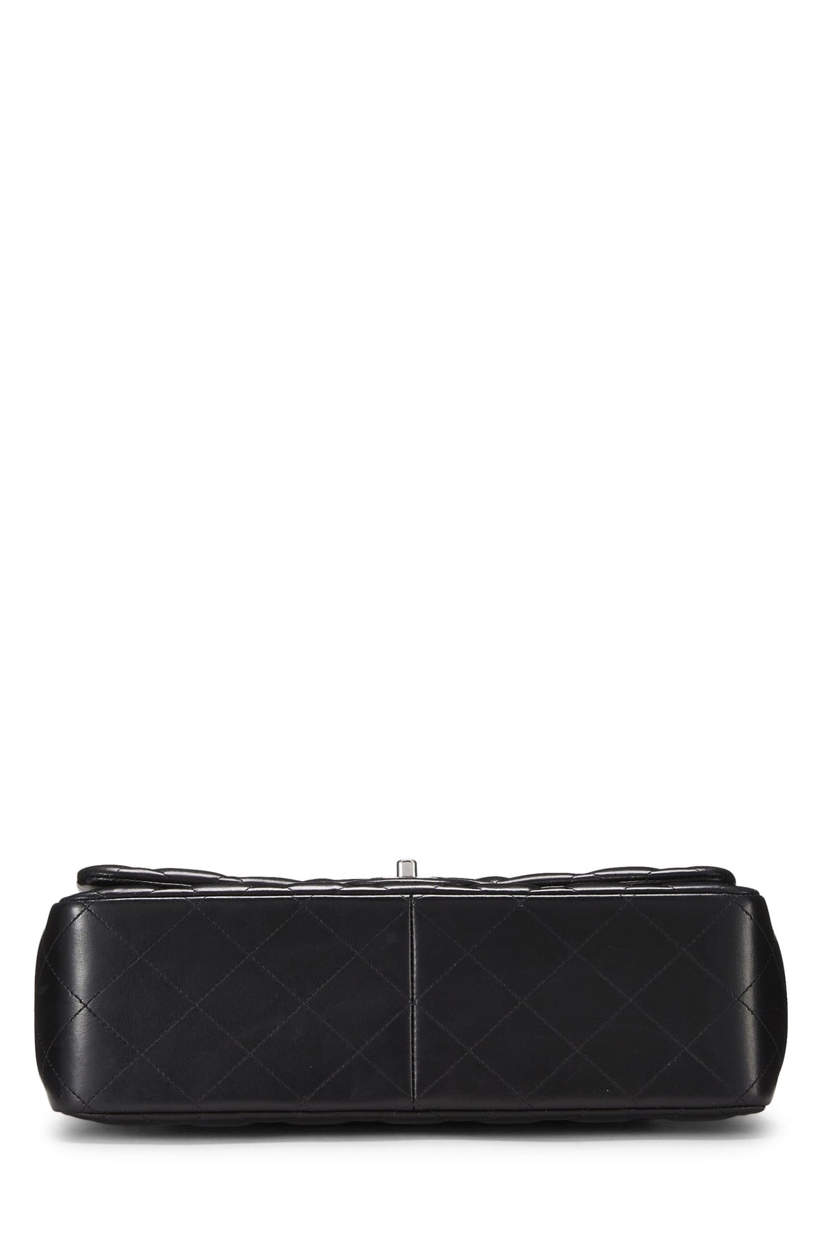 Chanel,  Black Quilted Lambskin New Classic Double Flap Jumbo, Black