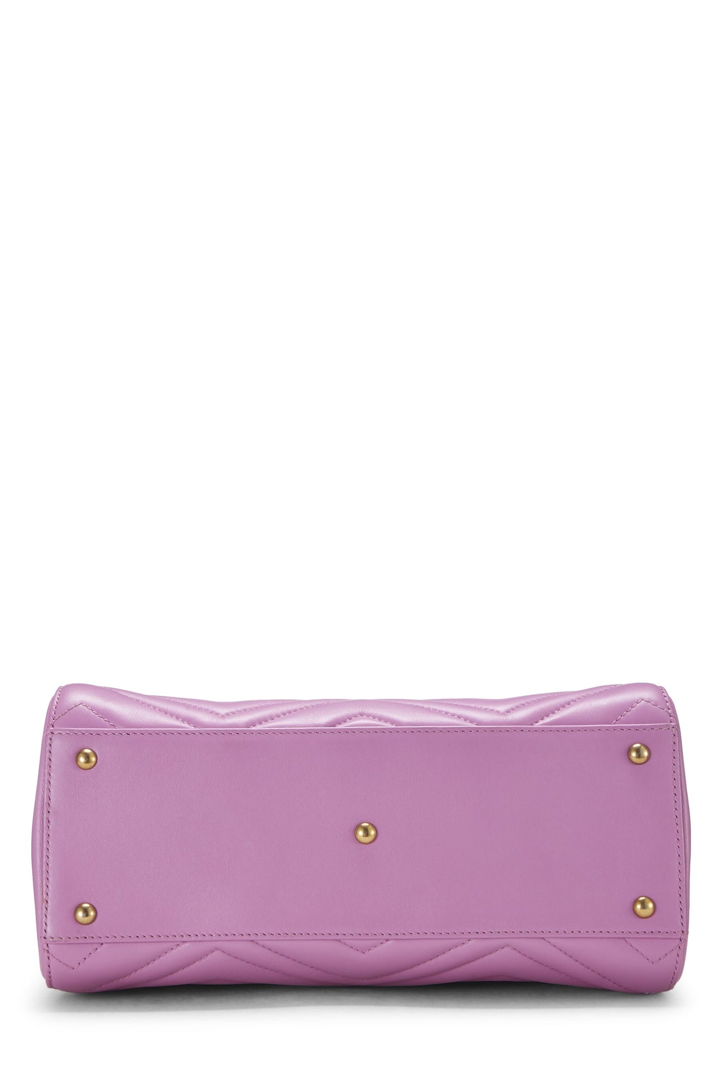 Gucci, Pink Leather GG Marmont Top Handle Bag Small, Pink