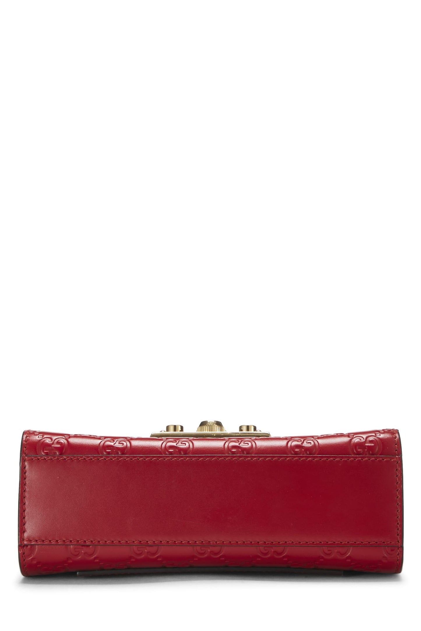 Gucci, Red Guccissima Leather Padlock Bag Small, Red