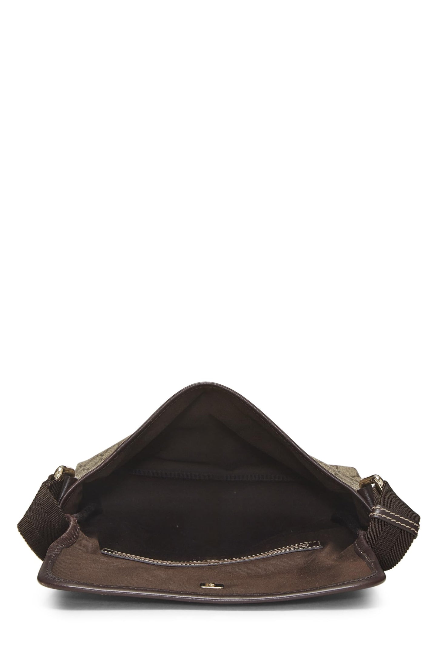 Gucci, Original GG Supreme Canvas Flat Messenger Small, Brown