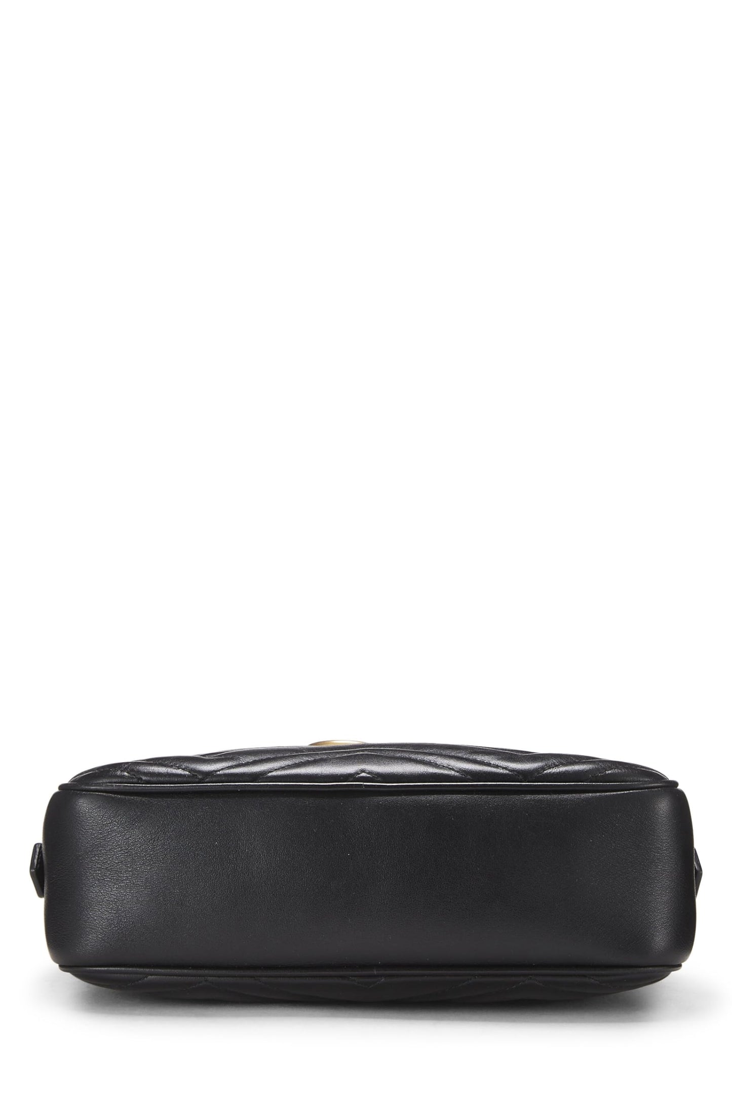 Gucci, Black Leather GG Marmont Crossbody Small, Black