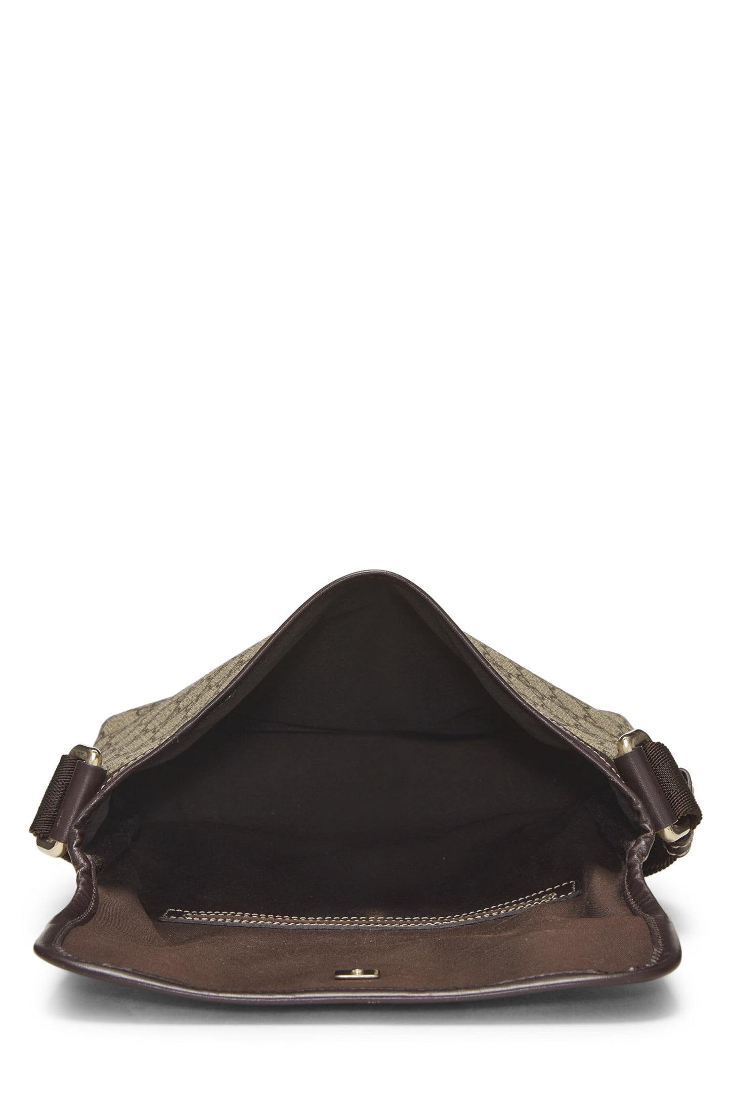 Gucci, Original GG Supreme Canvas Flap Messenger Small, Brown