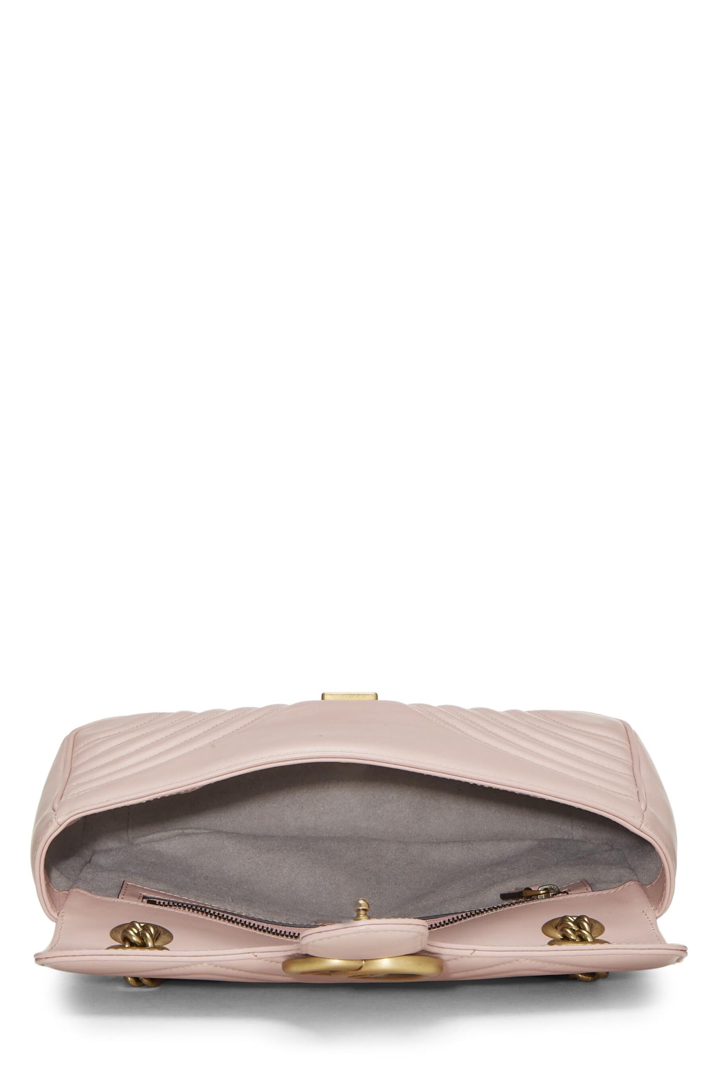Gucci, Pink Leather GG Marmont Shoulder Bag Small, Pink