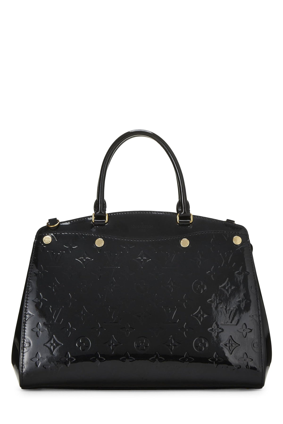 Louis Vuitton,  Black Monogram Vernis Brea MM, Black