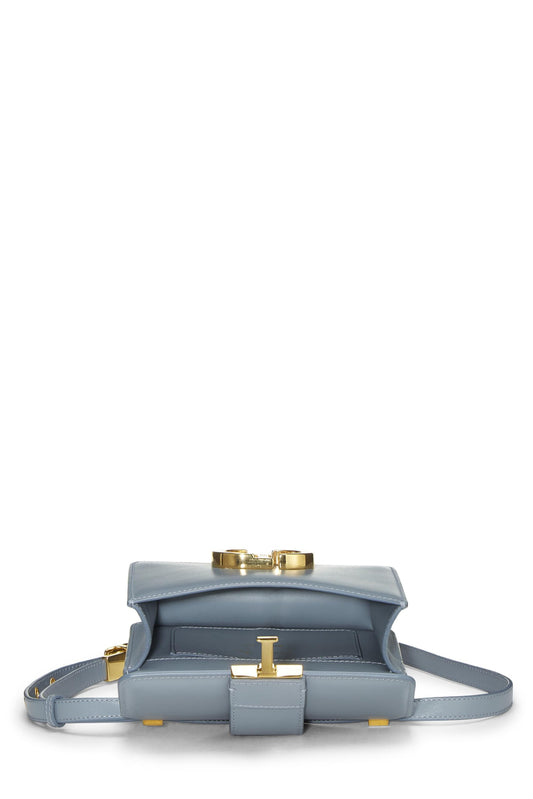Dior,  Blue Calfskin 30 Montaigne Bag Micro, Grey