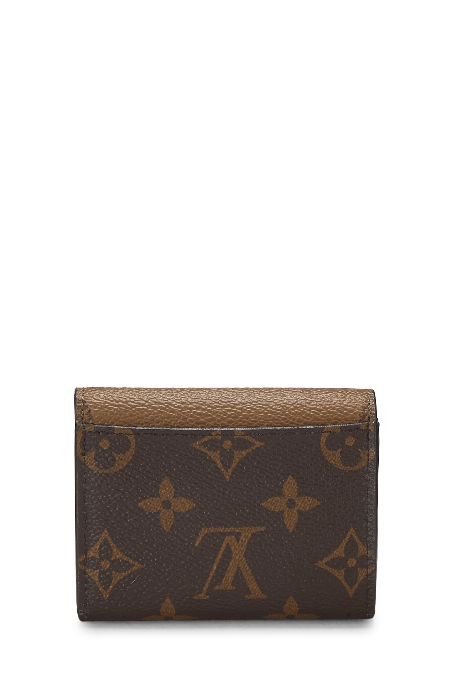 Louis Vuitton,  Monogram Reversed Giant Canvas Zoe Wallet, Brown